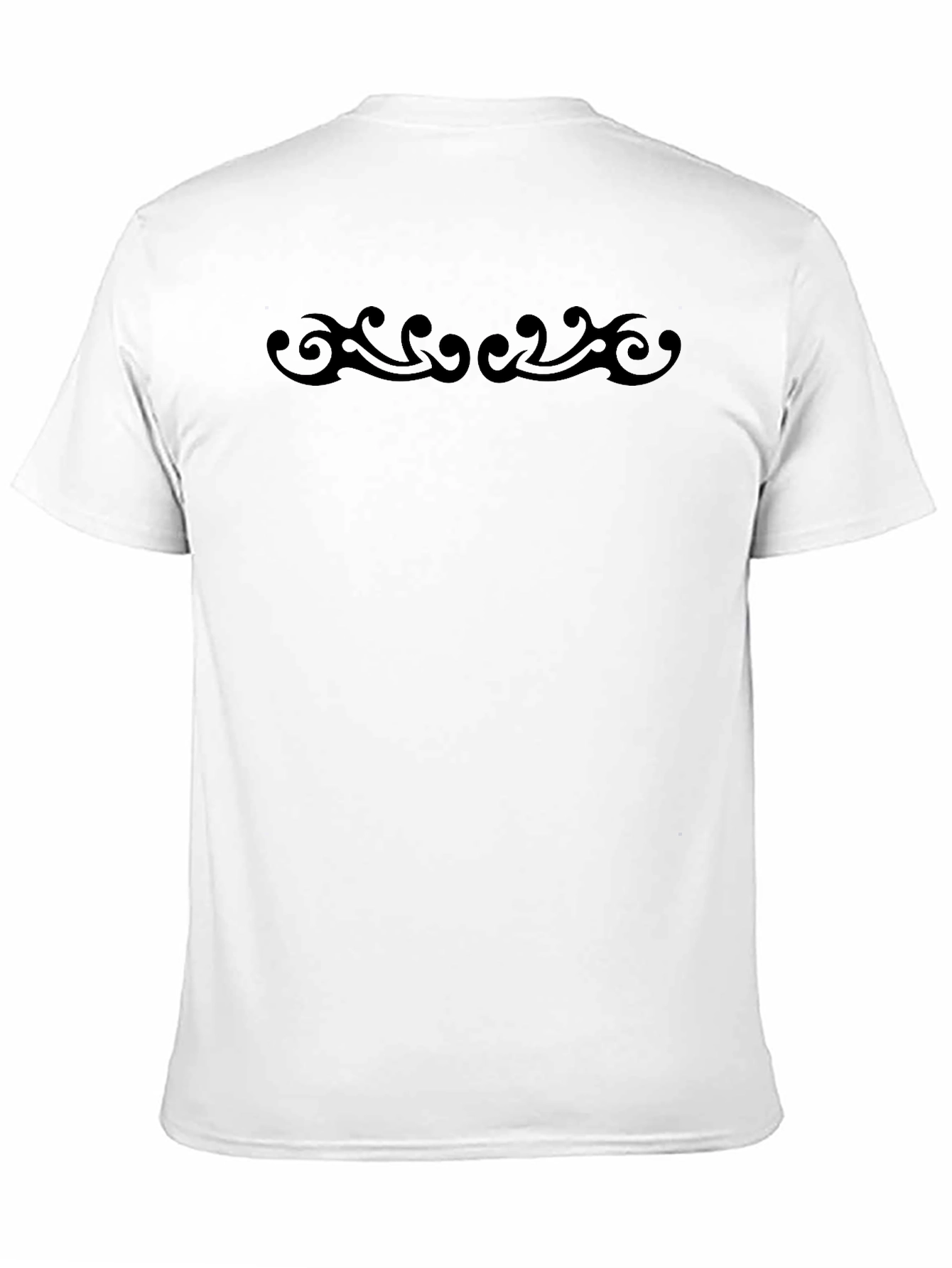 Modern Tribal Print Black T-Shirt
