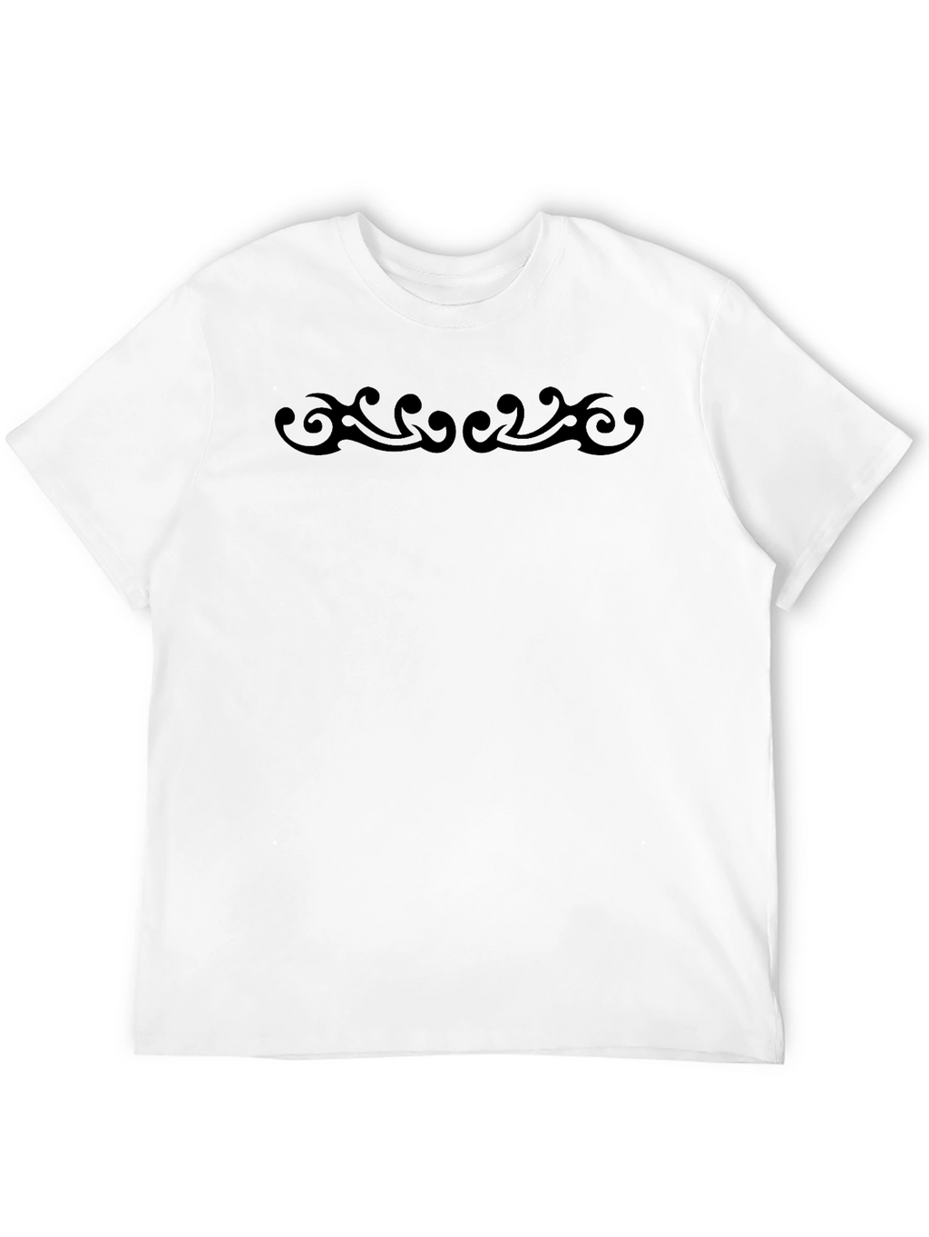 Modern Tribal Print Black T-Shirt