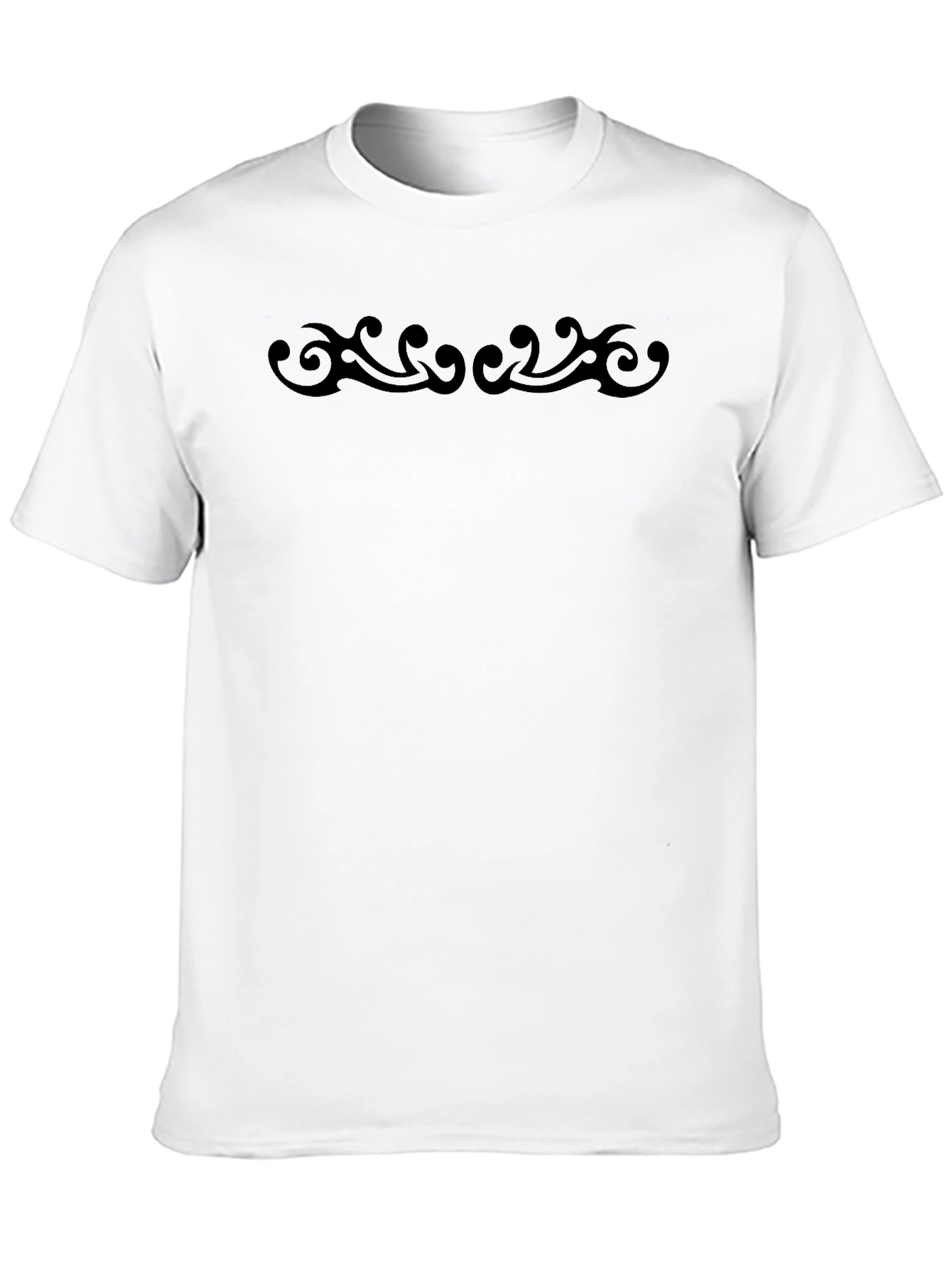 Modern Tribal Print Black T-Shirt