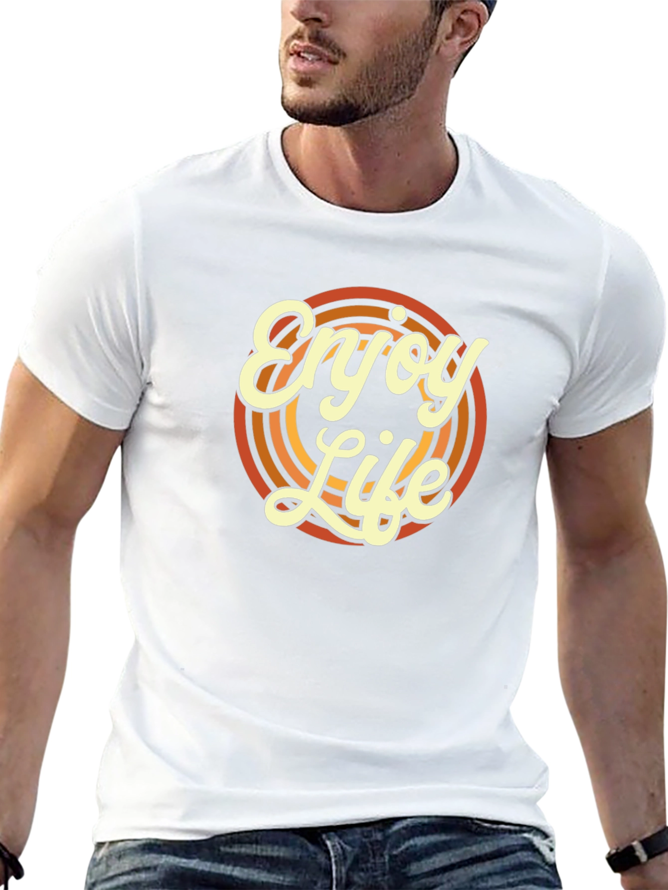 Enjoy Life Retro Graphic T-Shirt