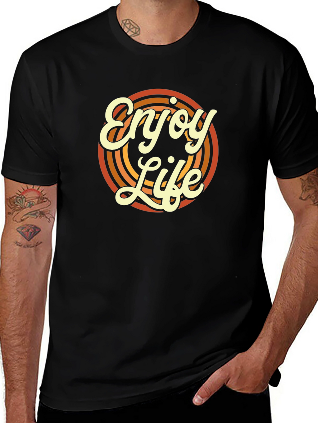Enjoy Life Retro Graphic T-Shirt