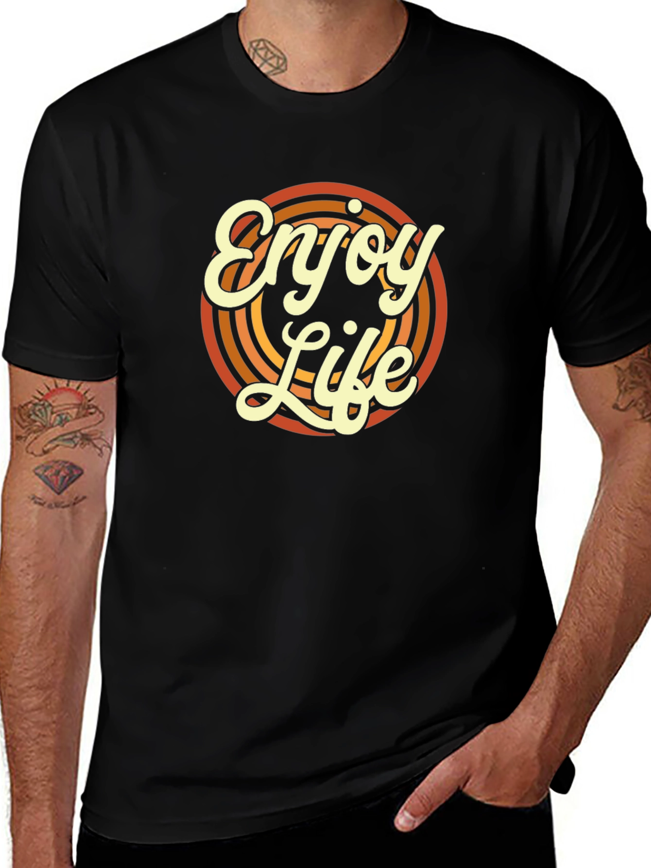 Enjoy Life Retro Graphic T-Shirt