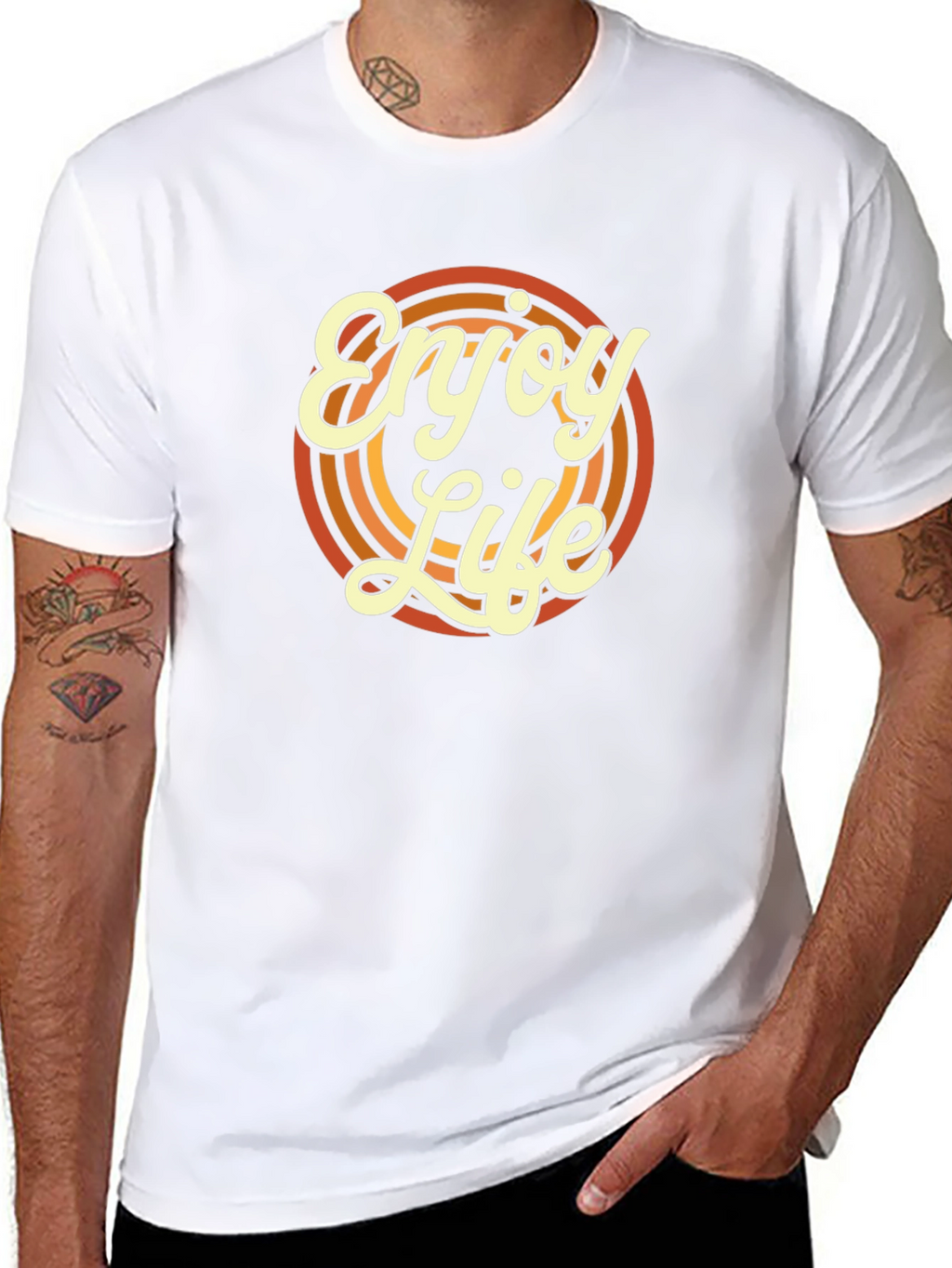 Enjoy Life Retro Graphic T-Shirt