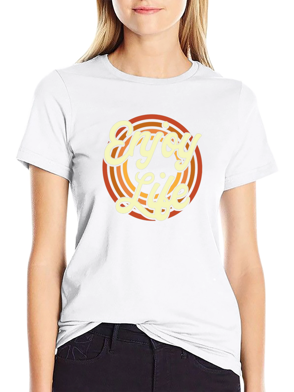 Enjoy Life Retro Graphic T-Shirt