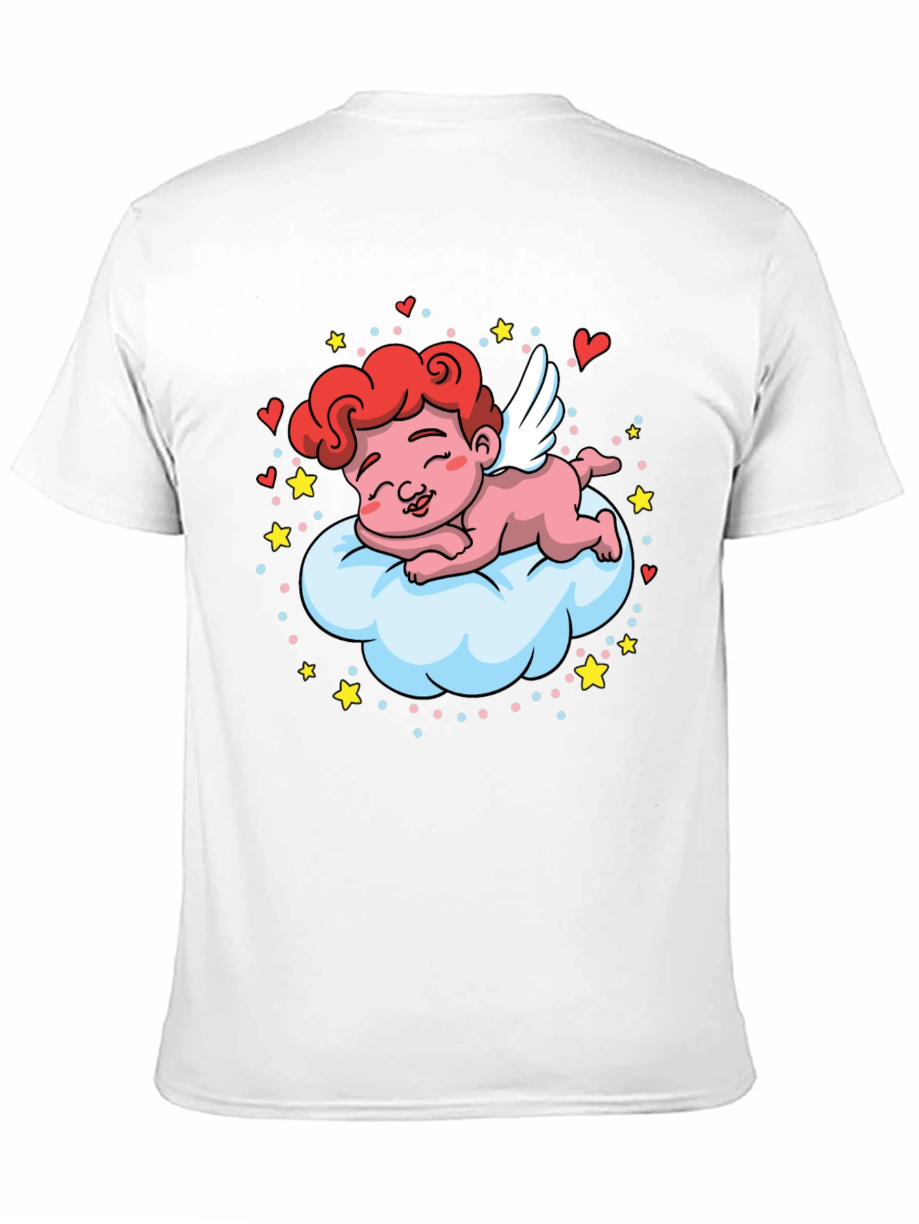 Cute Cupid on Cloud T-Shirt - Valentines Day