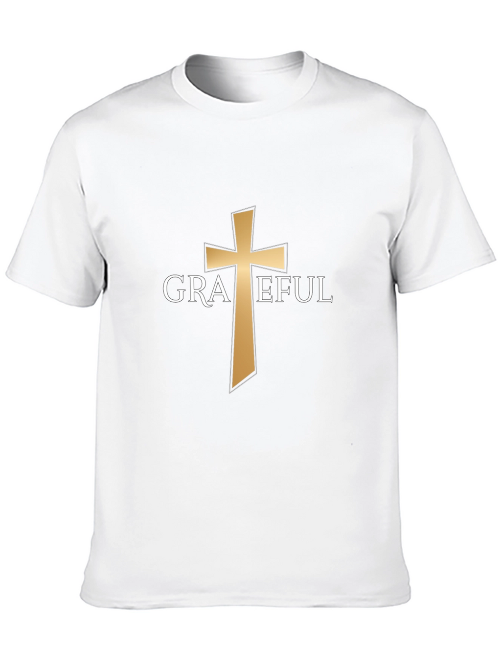 Grateful Cross Graphic T-Shirt - Black