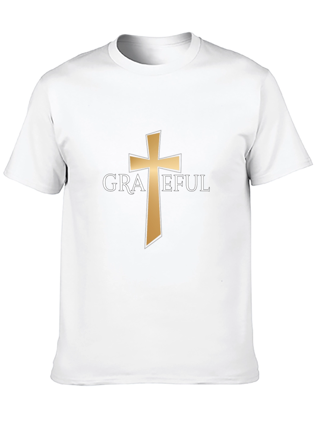 Grateful Cross Graphic T-Shirt - Black