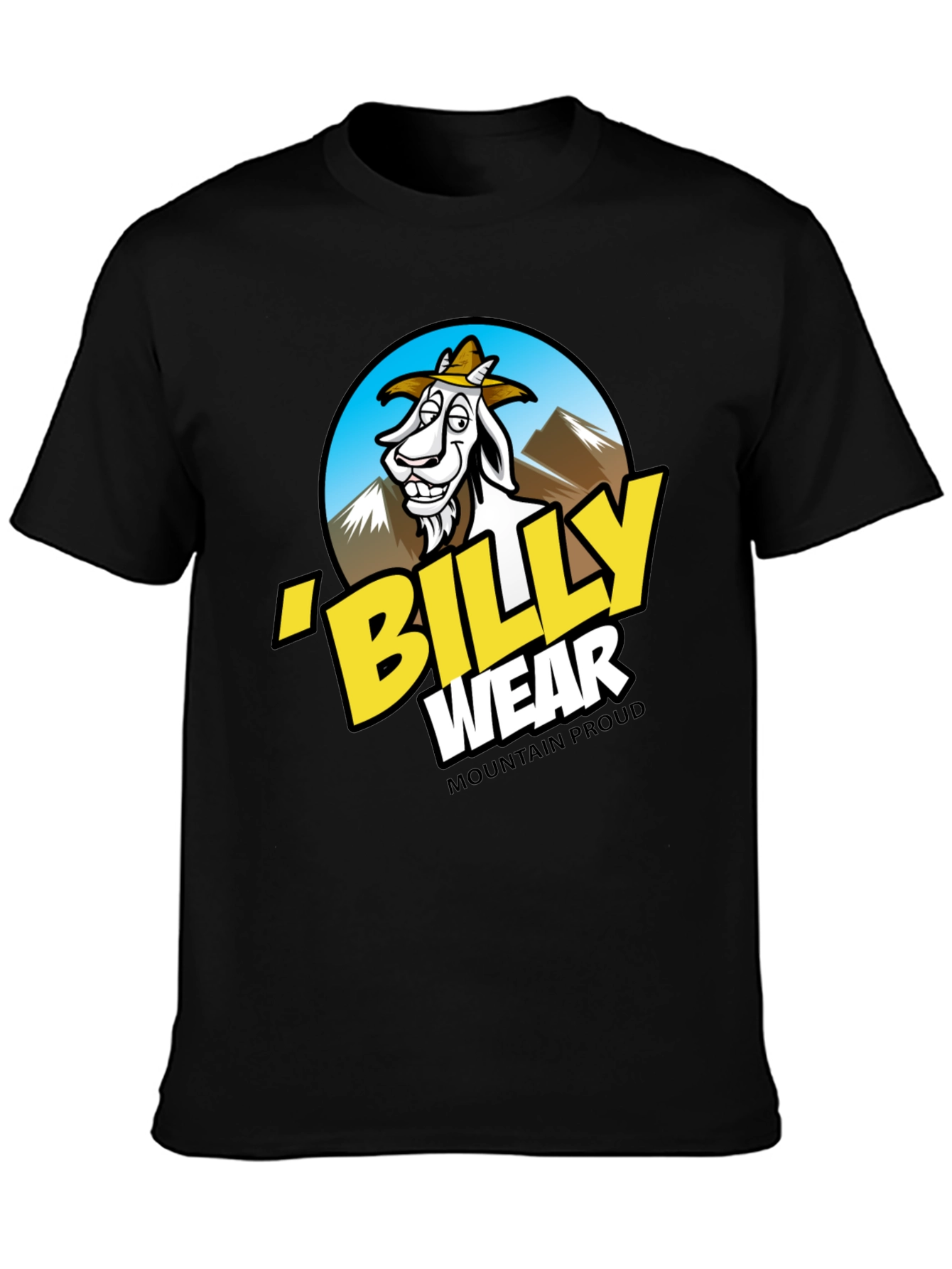 Billy Wear Mountain Proud Black T-Shirt