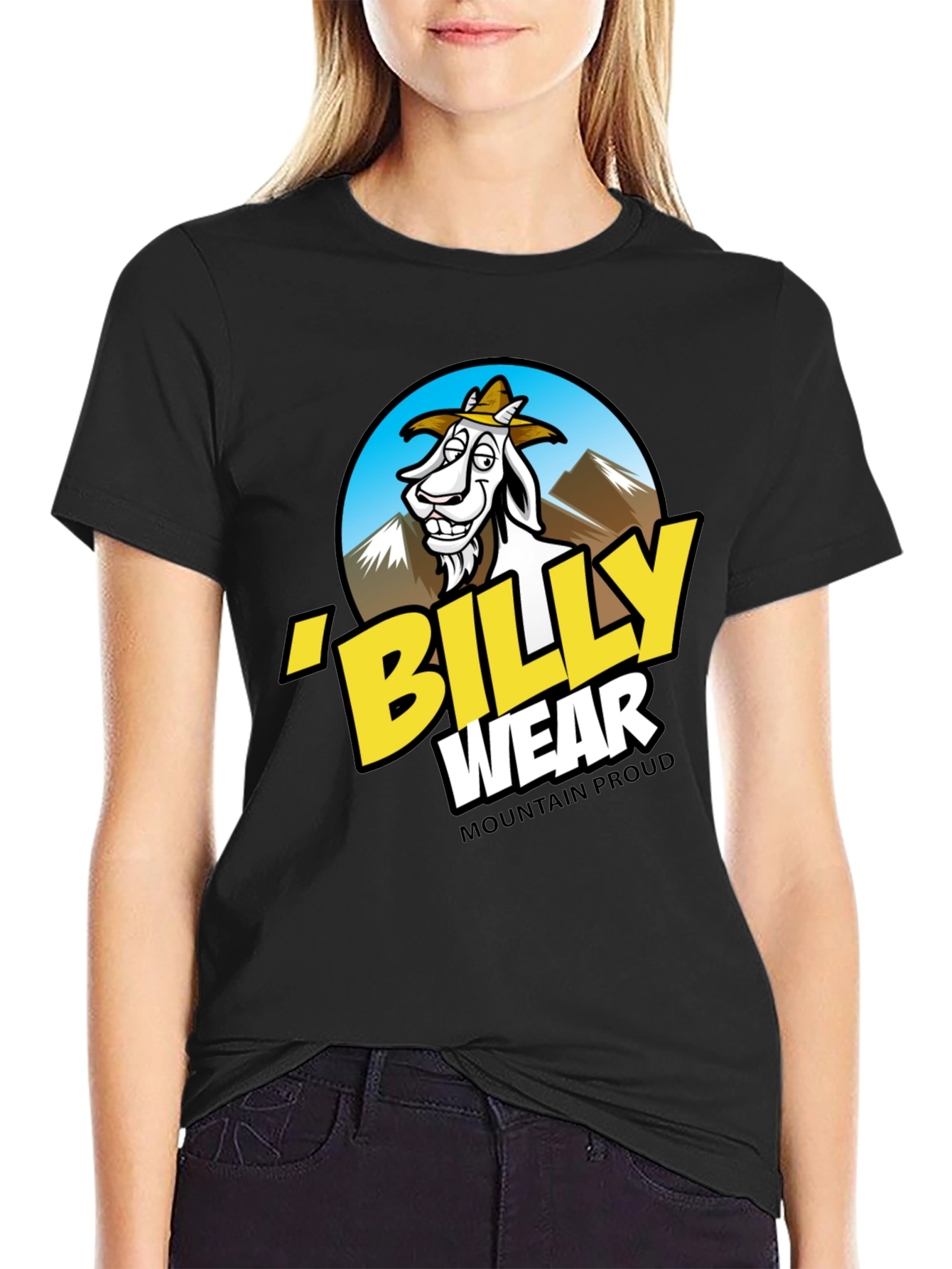 Billy Wear Mountain Proud Black T-Shirt
