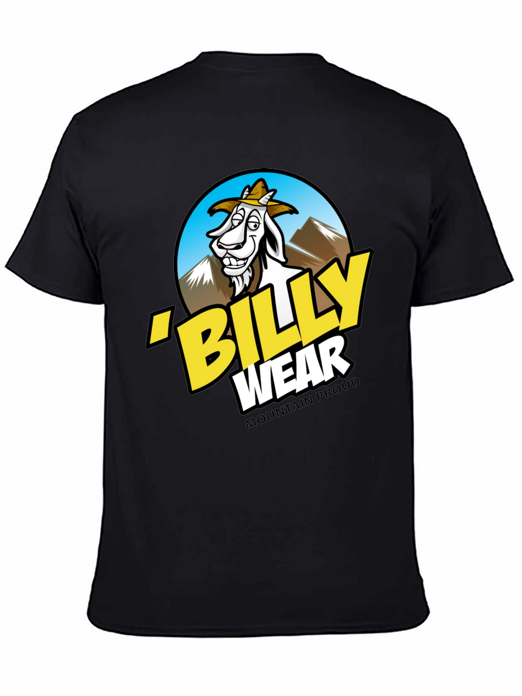 Billy Wear Mountain Proud Black T-Shirt