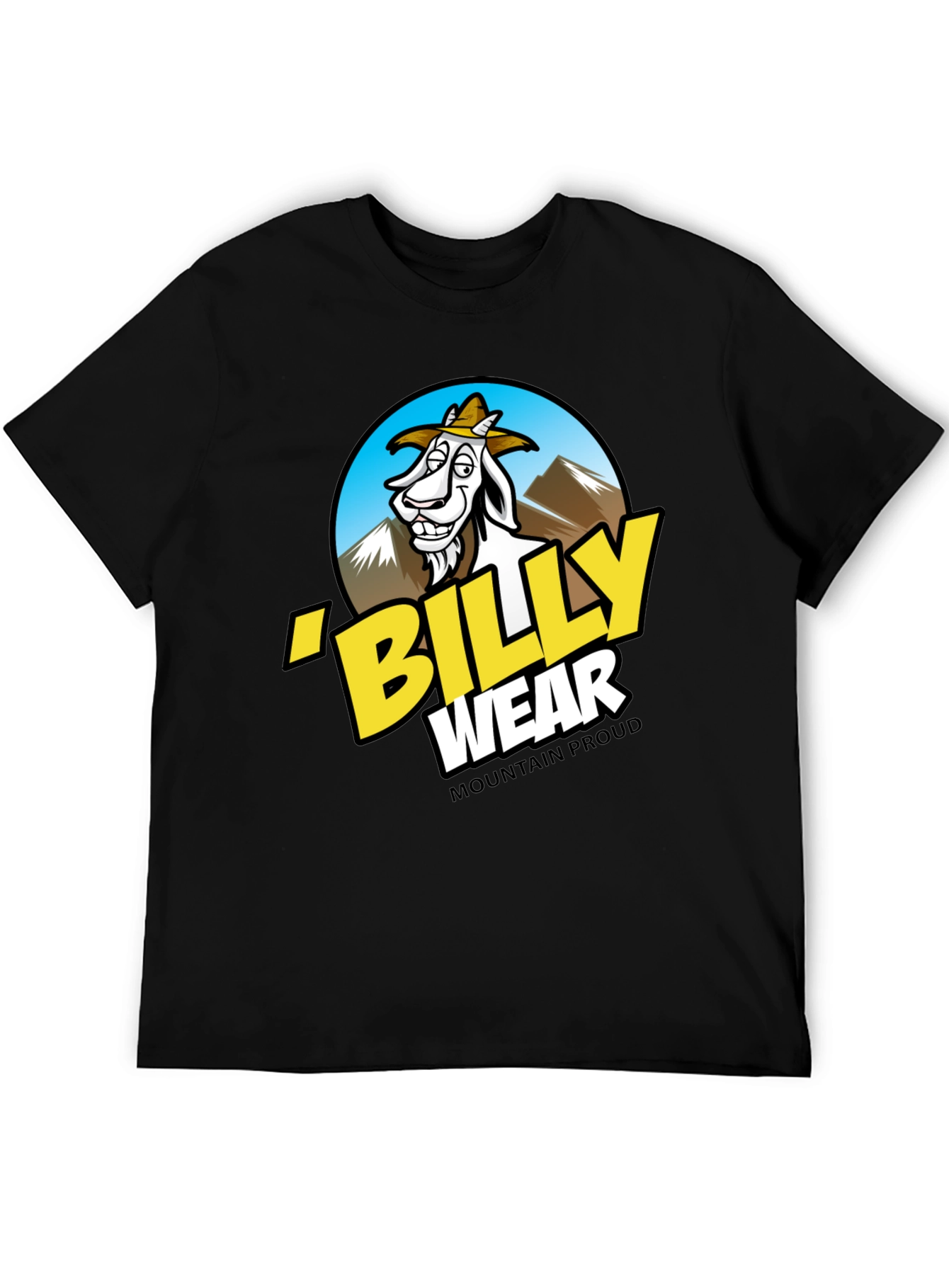 Billy Wear Mountain Proud Black T-Shirt