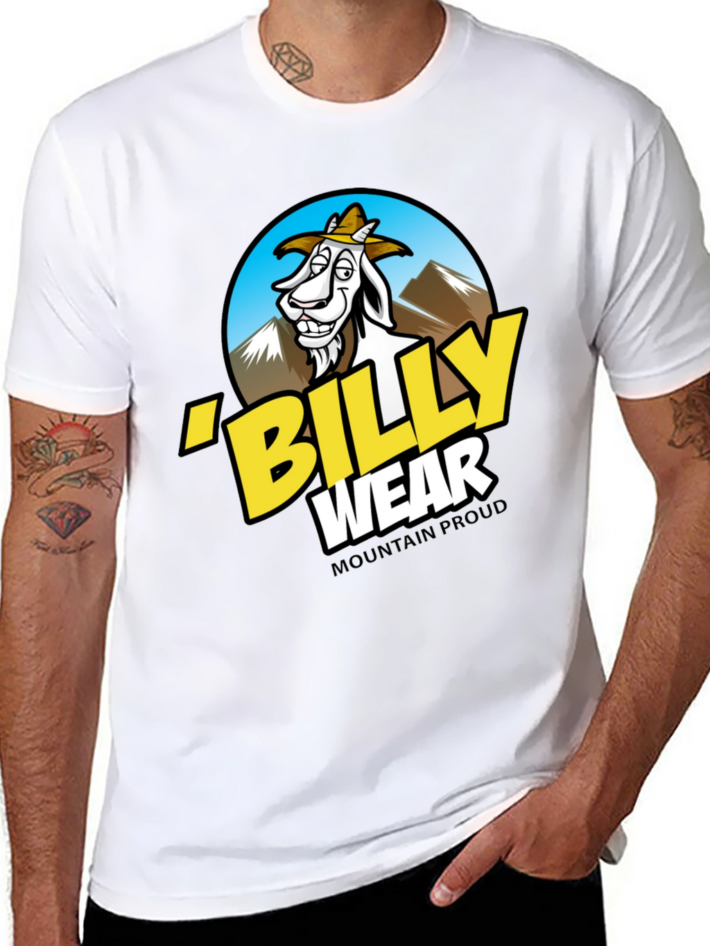 Billy Wear Mountain Proud Black T-Shirt