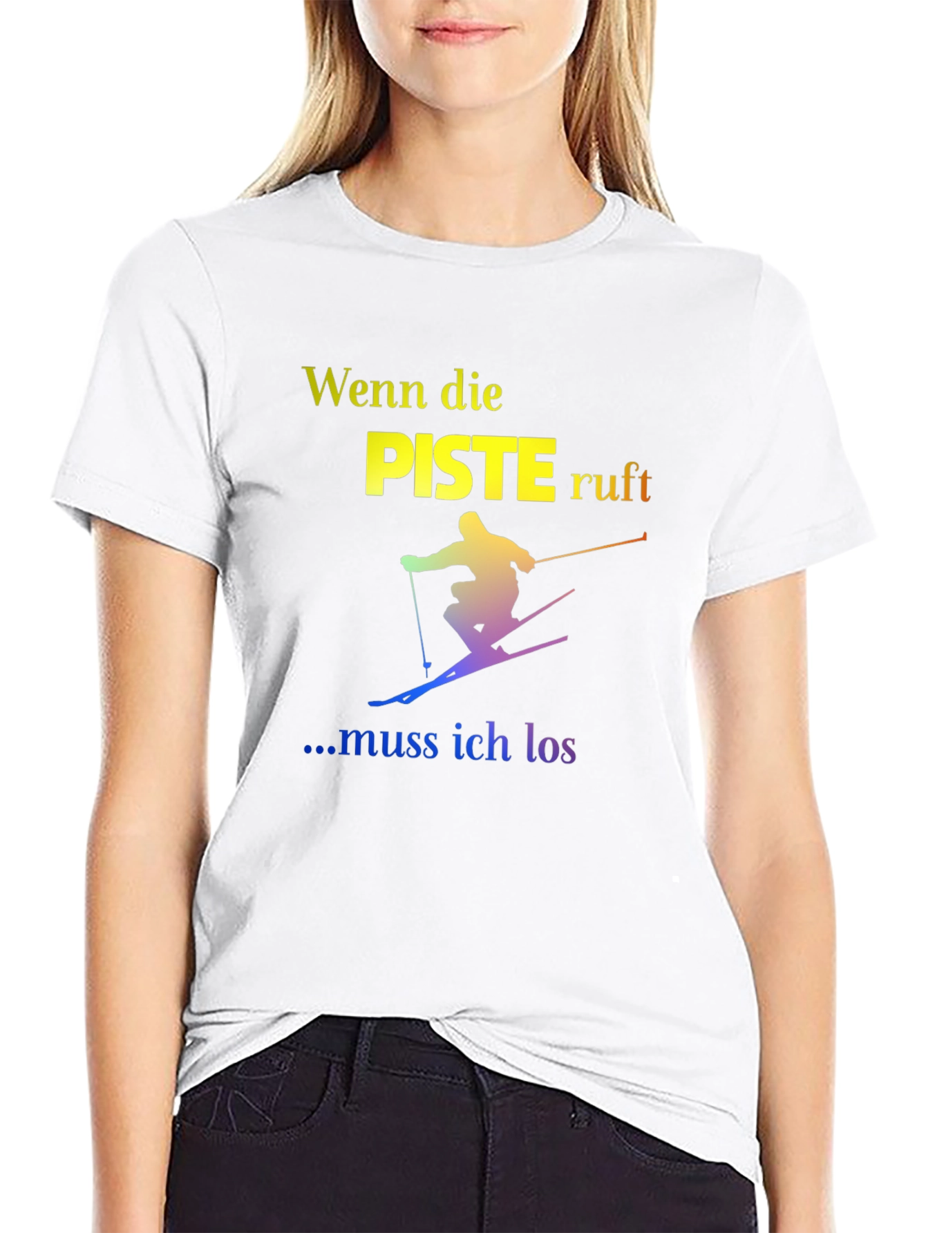 Ski Slope T-Shirt - German Text