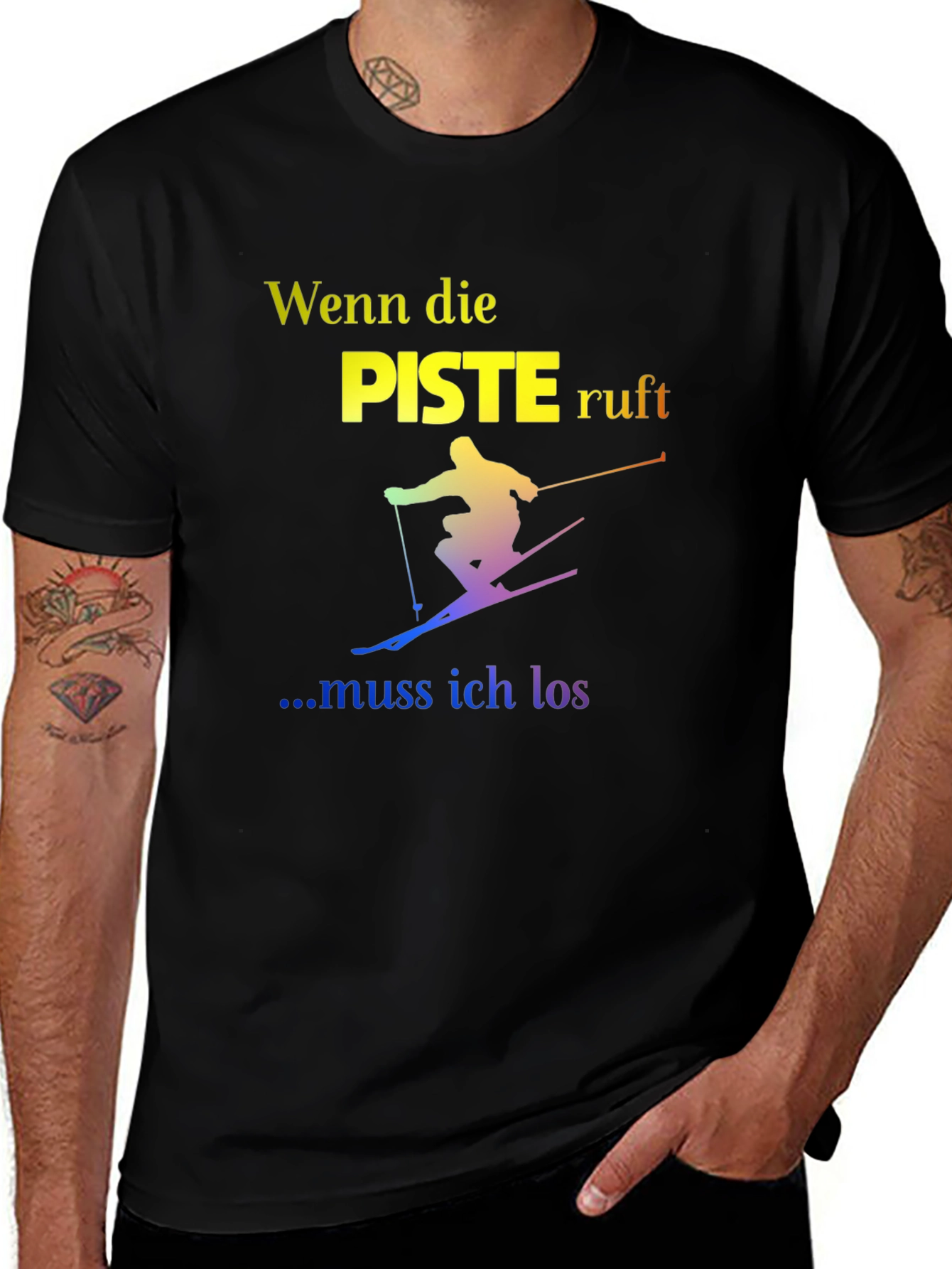 Ski Slope T-Shirt - German Text