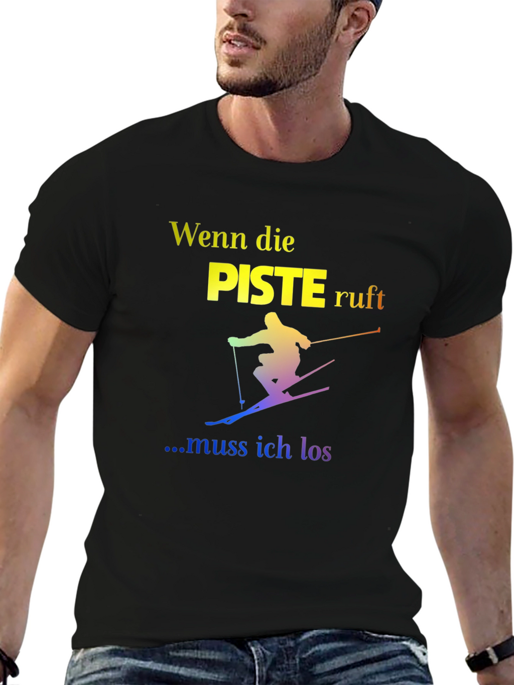 Ski Slope T-Shirt - German Text