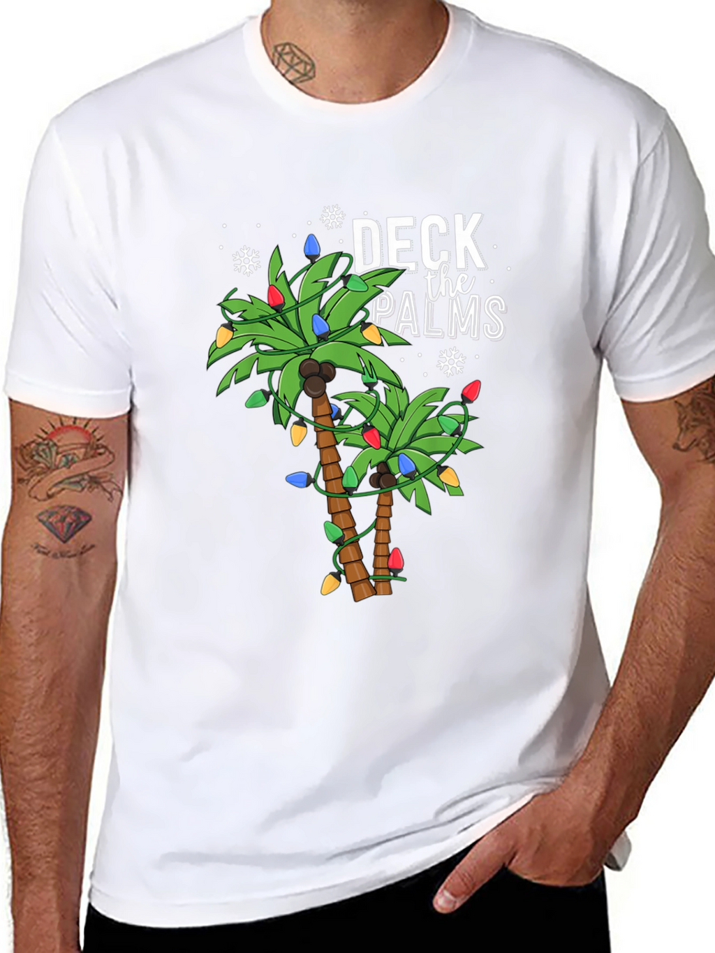 Deck the Palms Christmas T-Shirt