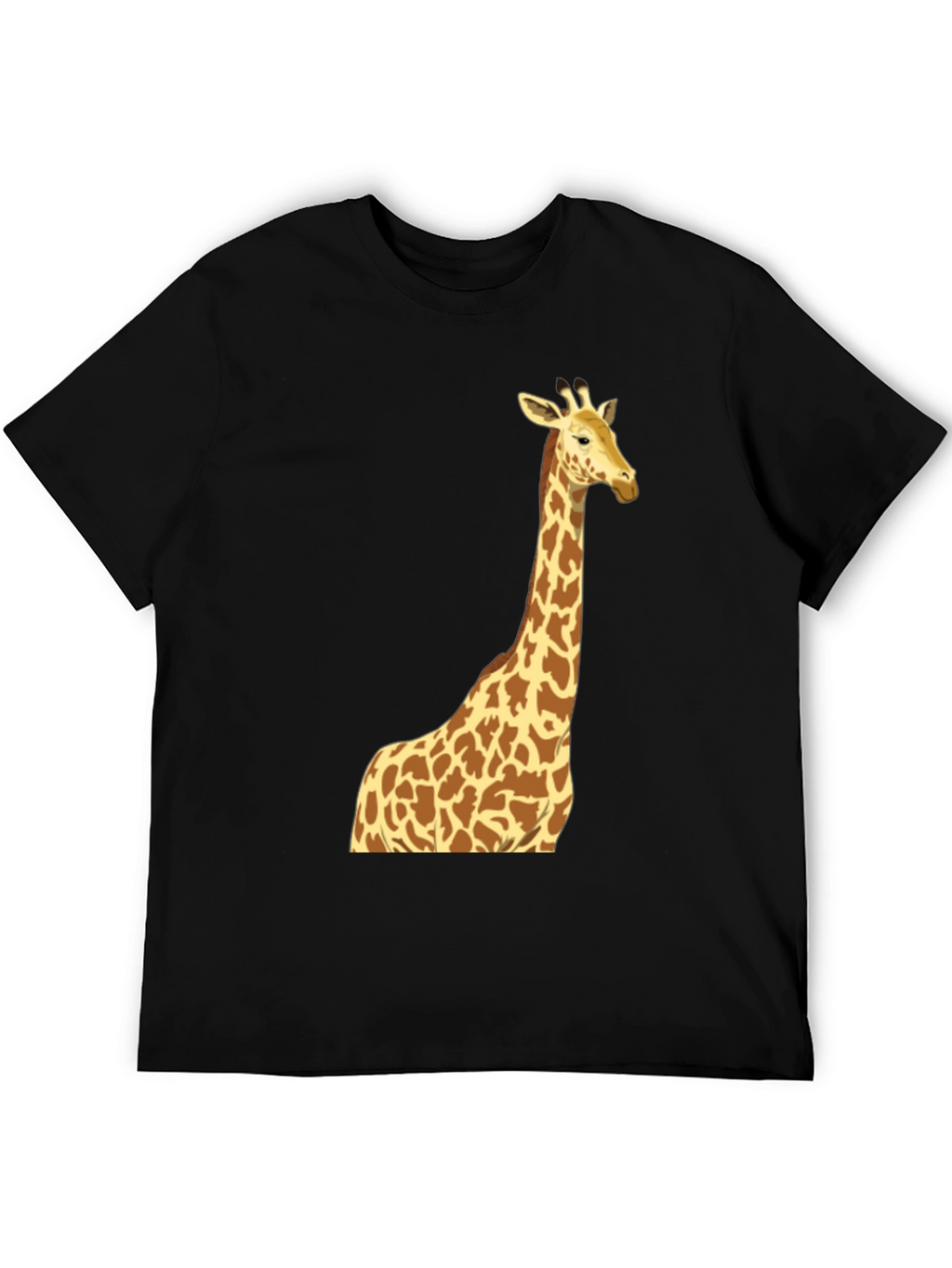 Giraffe Graphic Tee - Mens Black T-Shirt