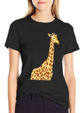 Giraffe Graphic Tee - Mens Black T-Shirt