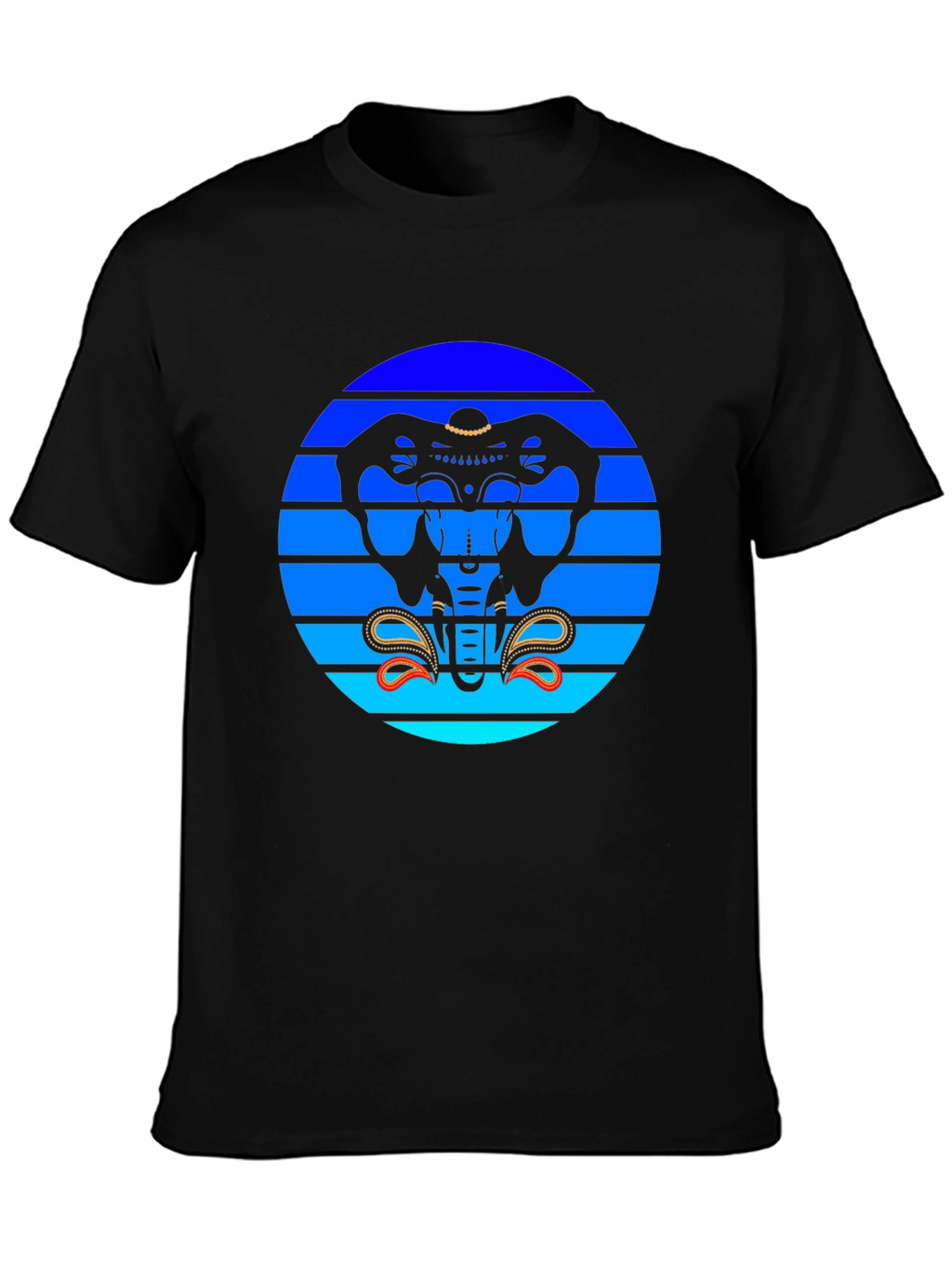 Elephant Graphic Tee - Retro Style