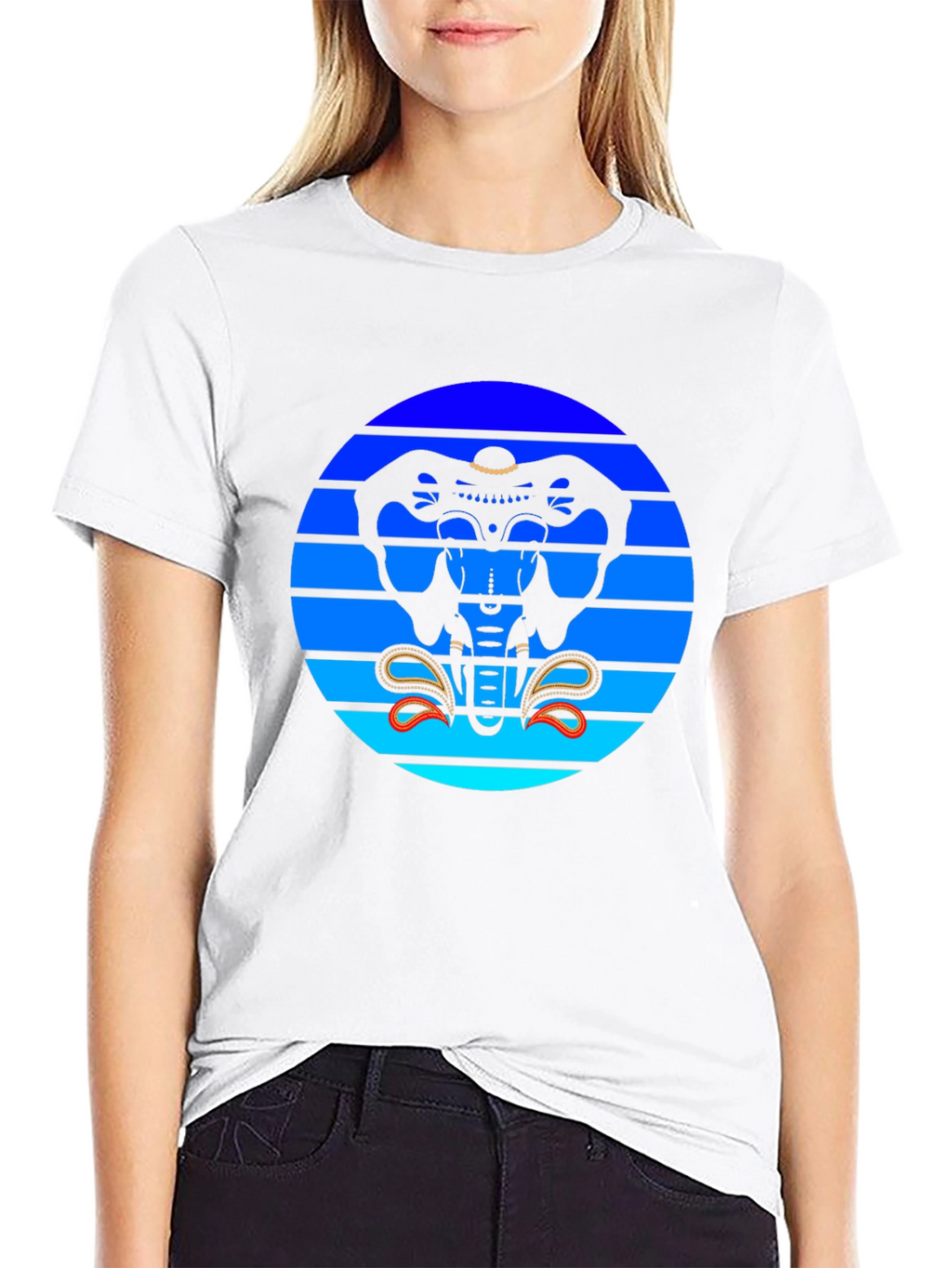 Elephant Graphic Tee - Retro Style