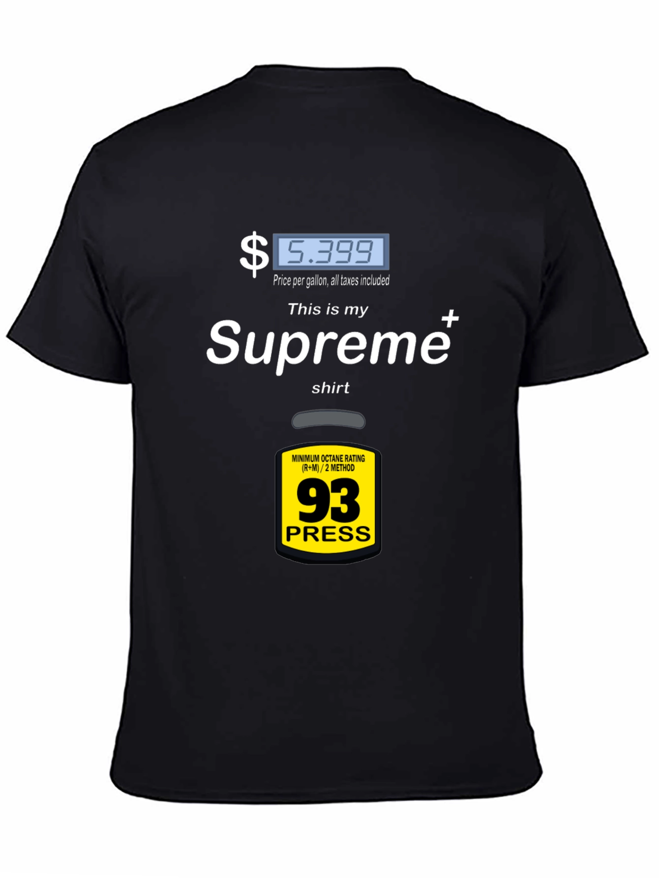 Supreme Gas Price T-Shirt - Fuel Up Your Style