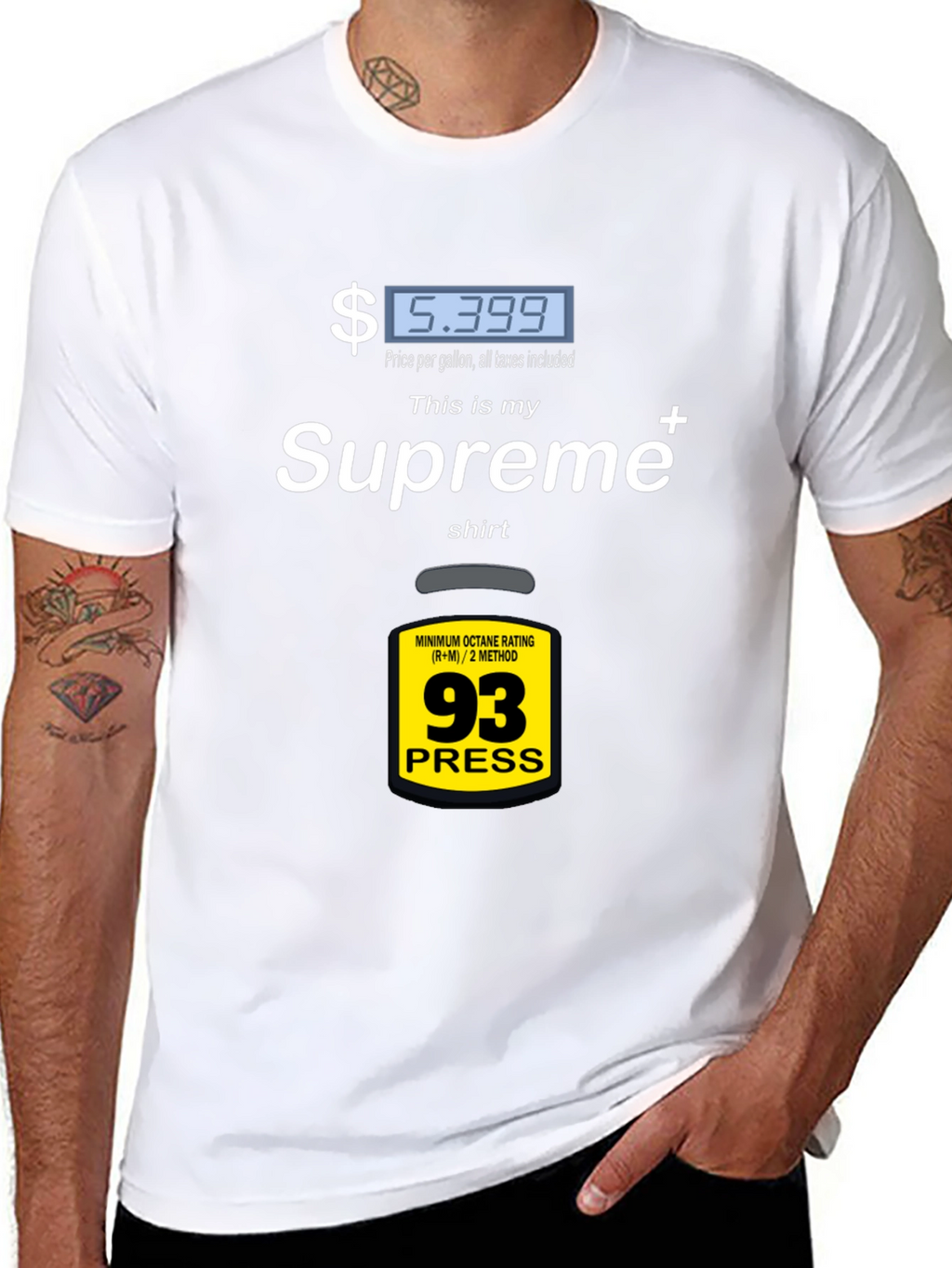 Supreme Gas Price T-Shirt - Fuel Up Your Style
