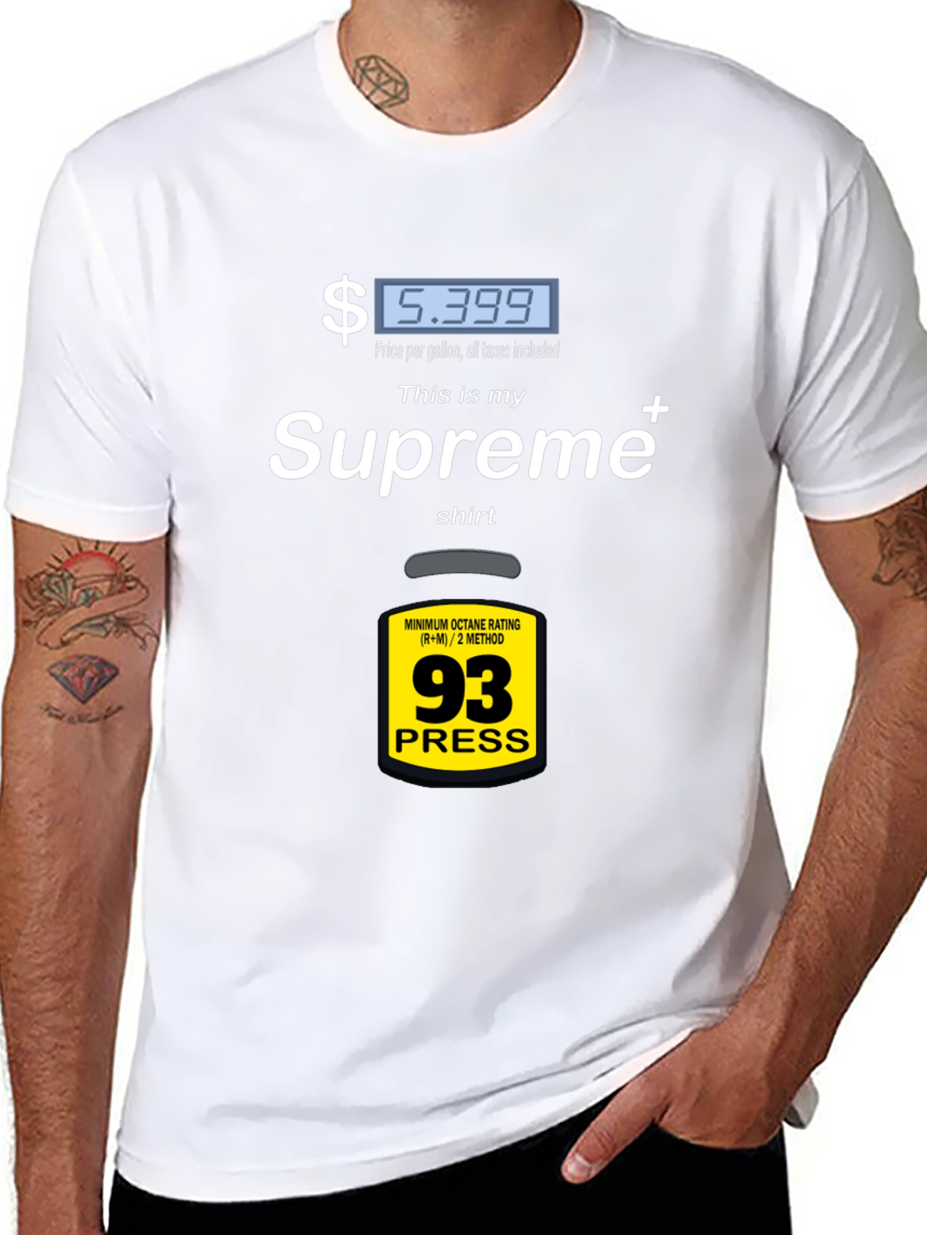 Supreme Gas Price T-Shirt - Fuel Up Your Style