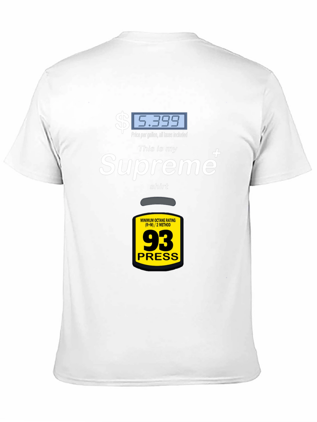 Supreme Gas Price T-Shirt - Fuel Up Your Style