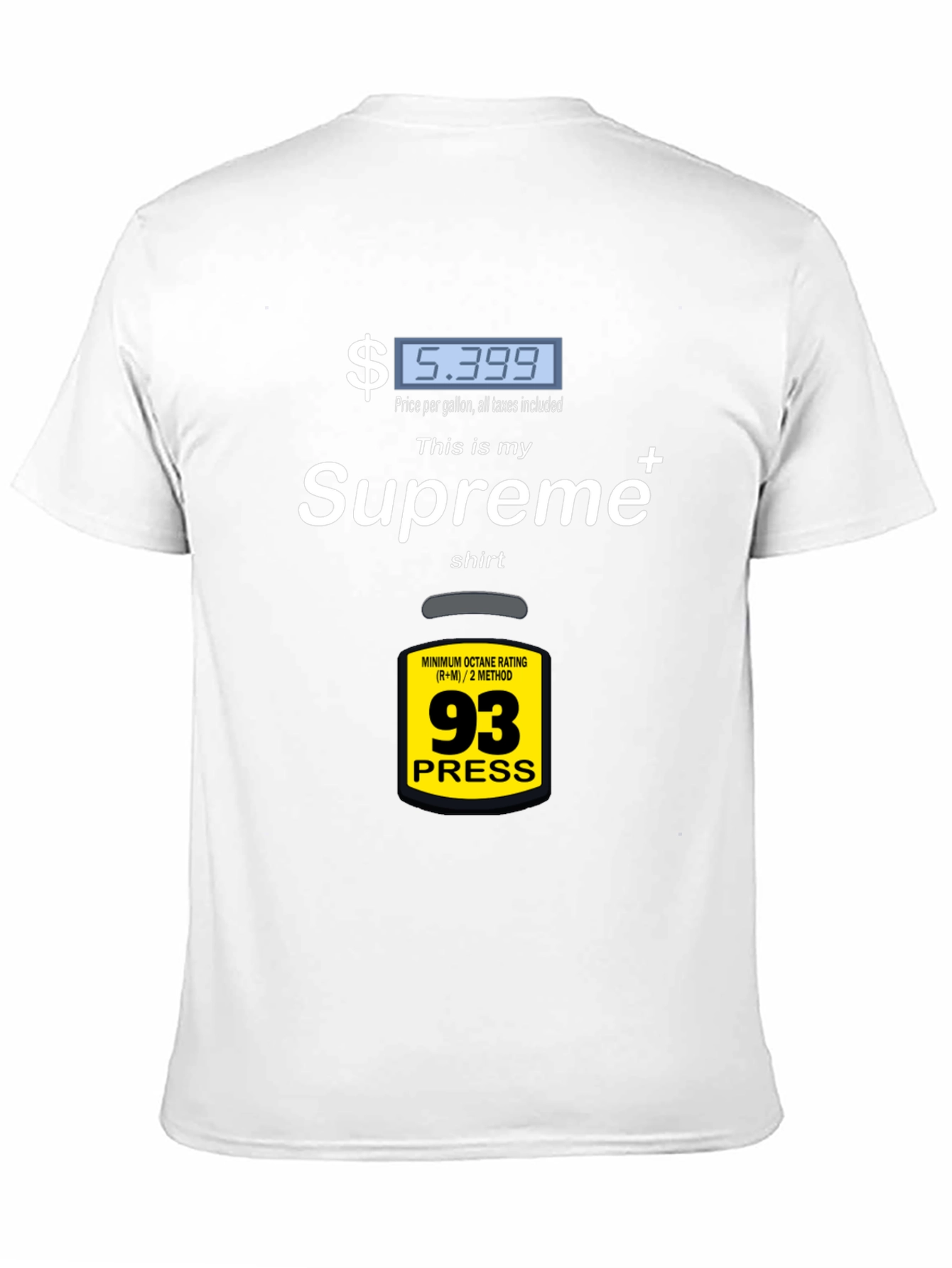 Supreme Gas Price T-Shirt - Fuel Up Your Style