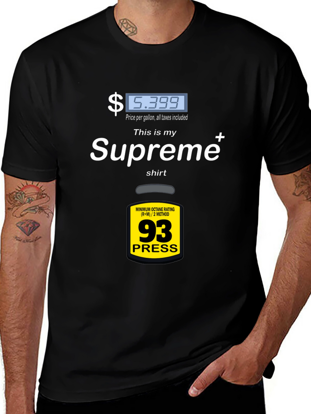 Supreme Gas Price T-Shirt - Fuel Up Your Style