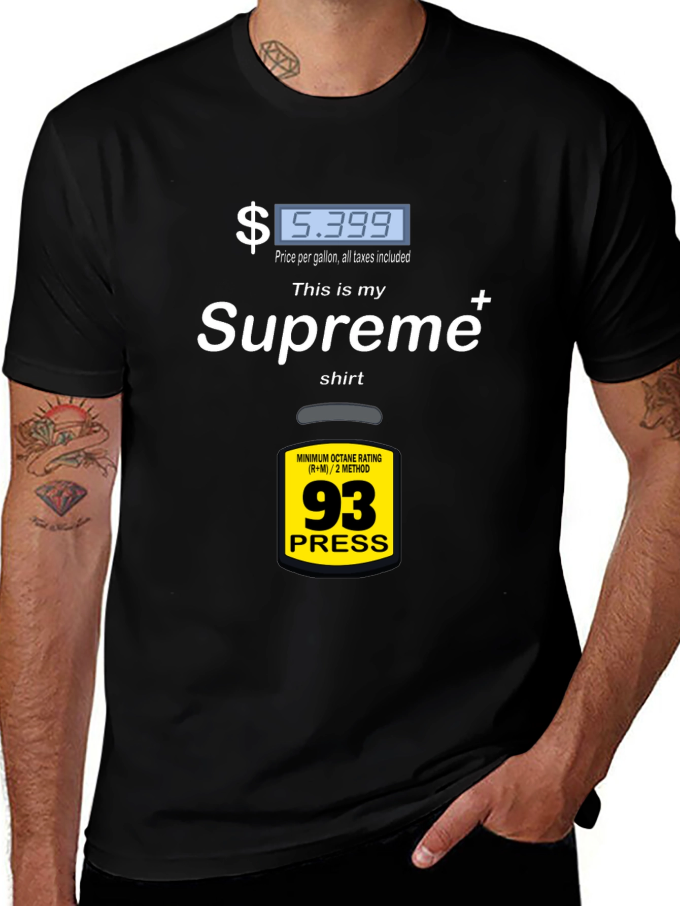 Supreme Gas Price T-Shirt - Fuel Up Your Style