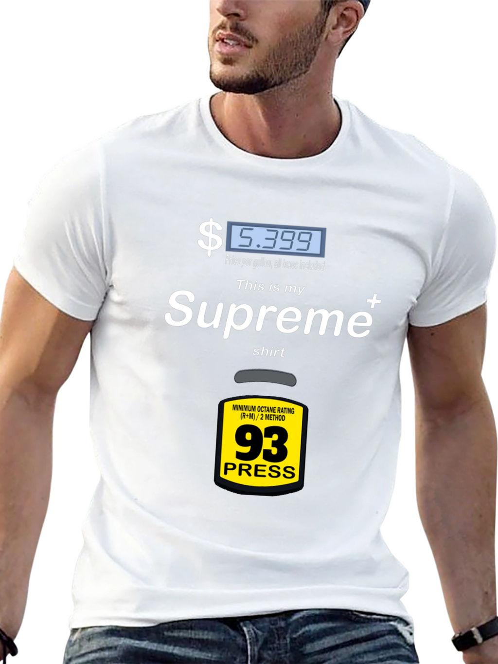 Supreme Gas Price T-Shirt - Fuel Up Your Style