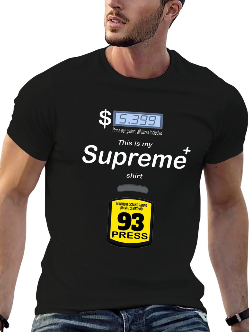 Supreme Gas Price T-Shirt - Fuel Up Your Style