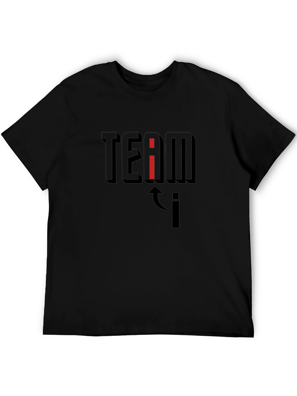 Team i T-Shirt - Black Graphic Tee