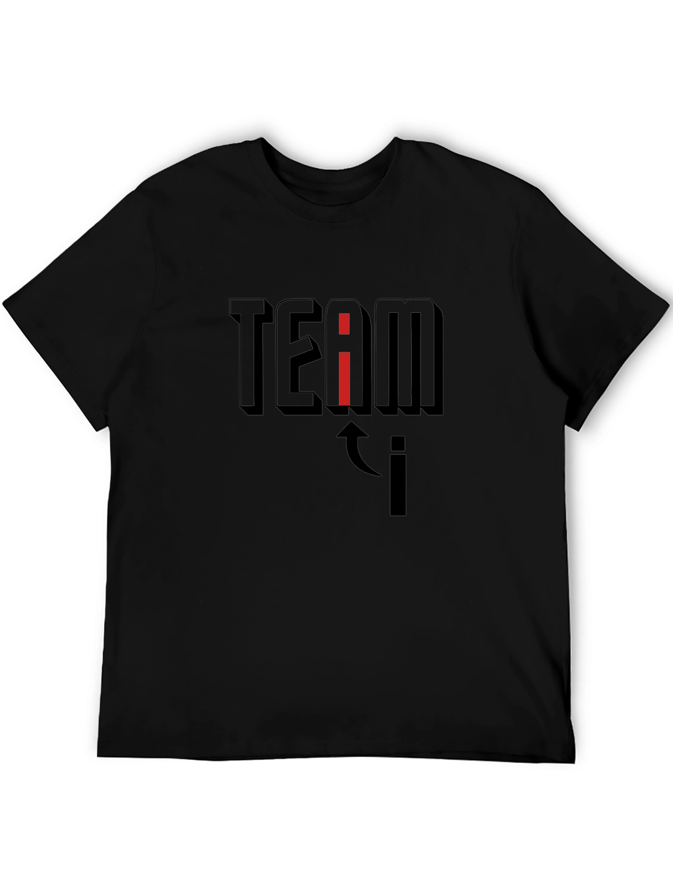 Team i T-Shirt - Black Graphic Tee