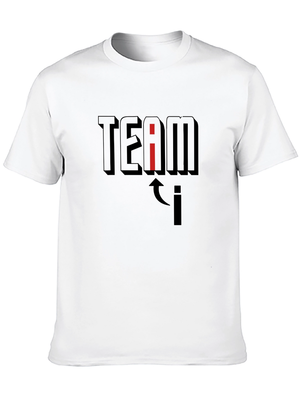 Team i T-Shirt - Black Graphic Tee
