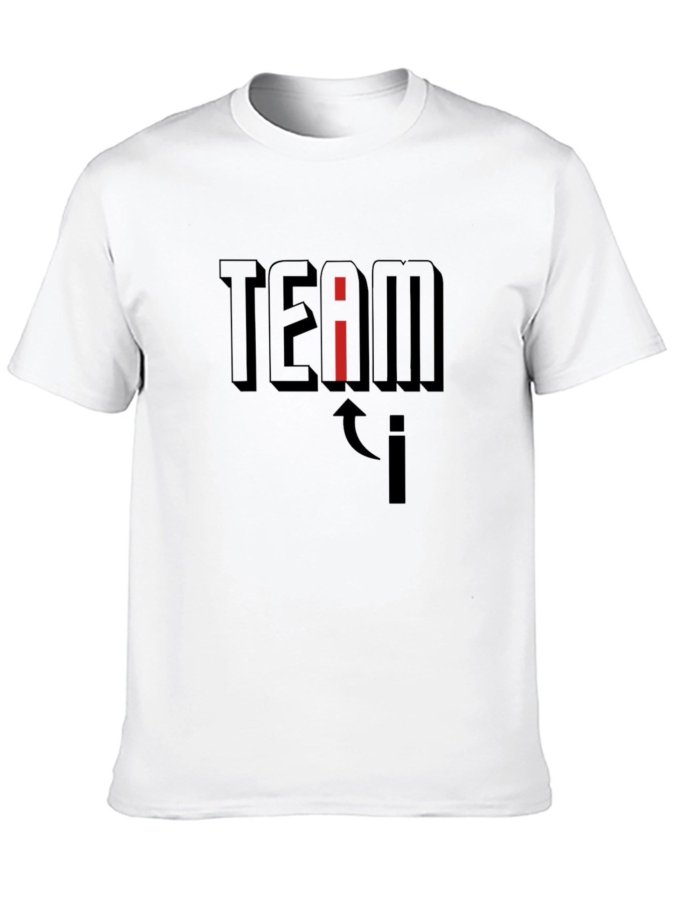 Team i T-Shirt - Black Graphic Tee