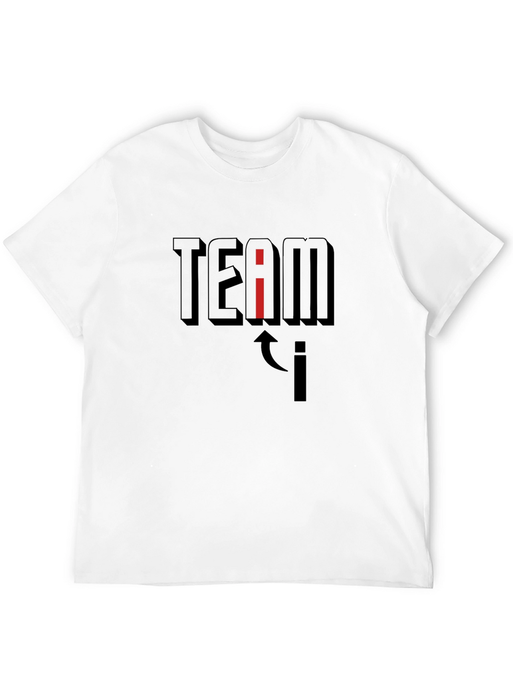 Team i T-Shirt - Black Graphic Tee
