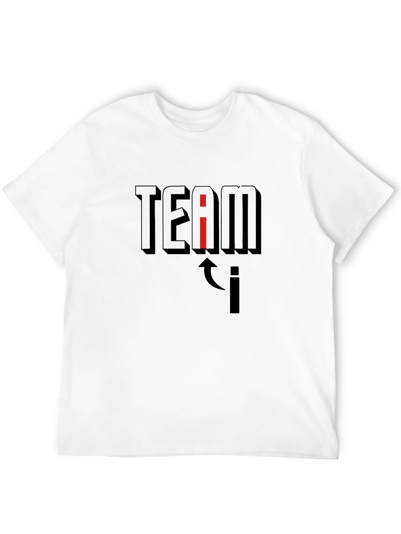 Team i T-Shirt - Black Graphic Tee