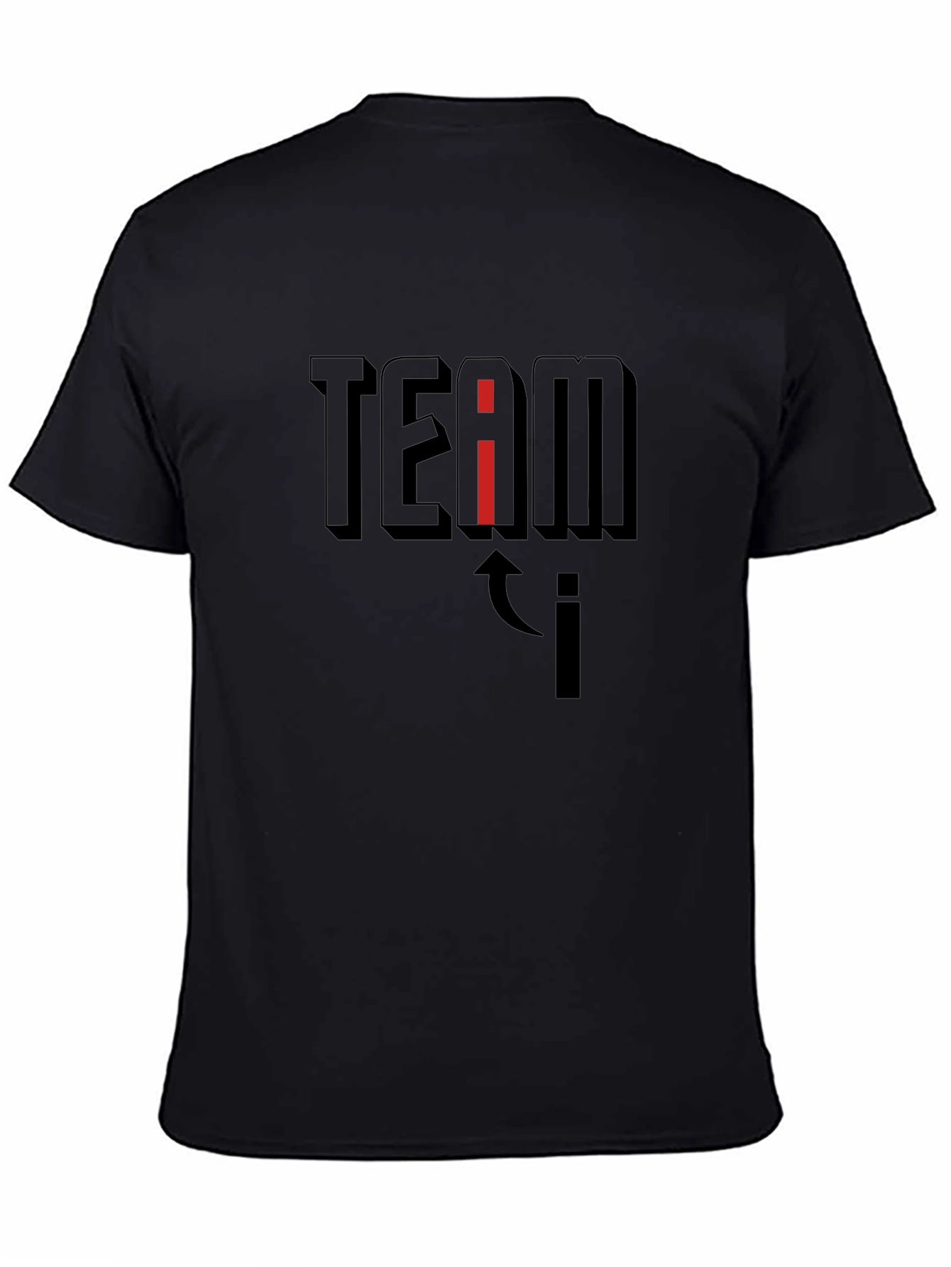 Team i T-Shirt - Black Graphic Tee