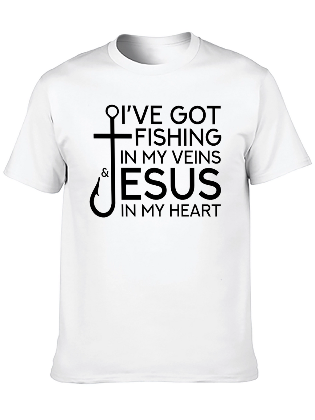 Fishing & Jesus T-Shirt - Faith Based Apparel