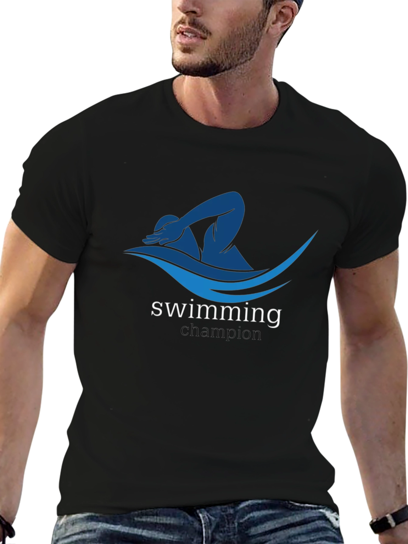 Swimming Champion Graphic T-Shirt