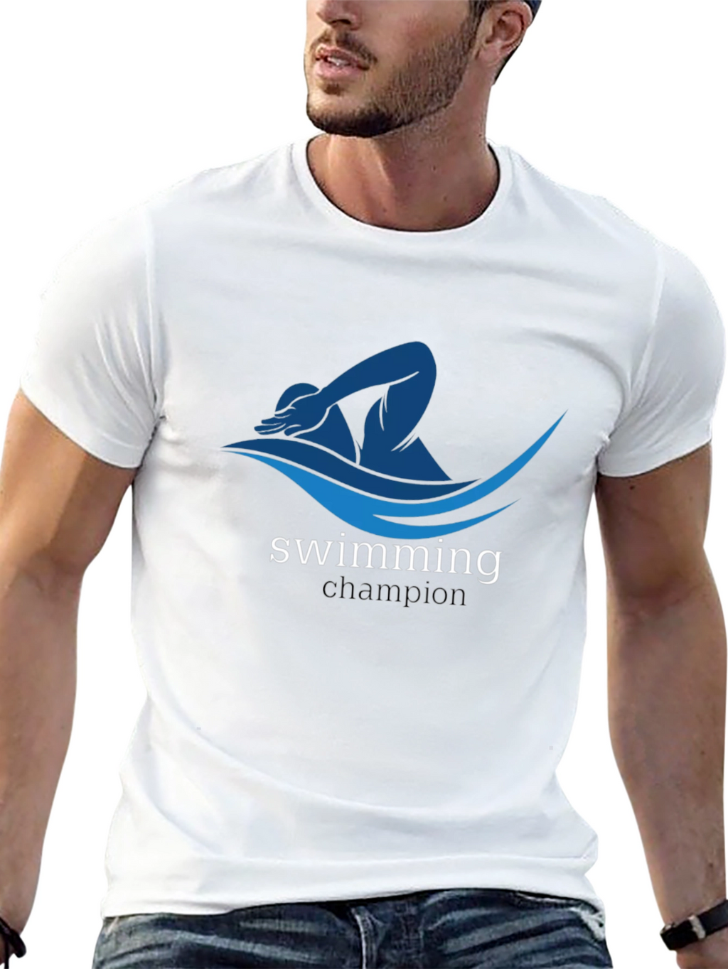 Swimming Champion Graphic T-Shirt