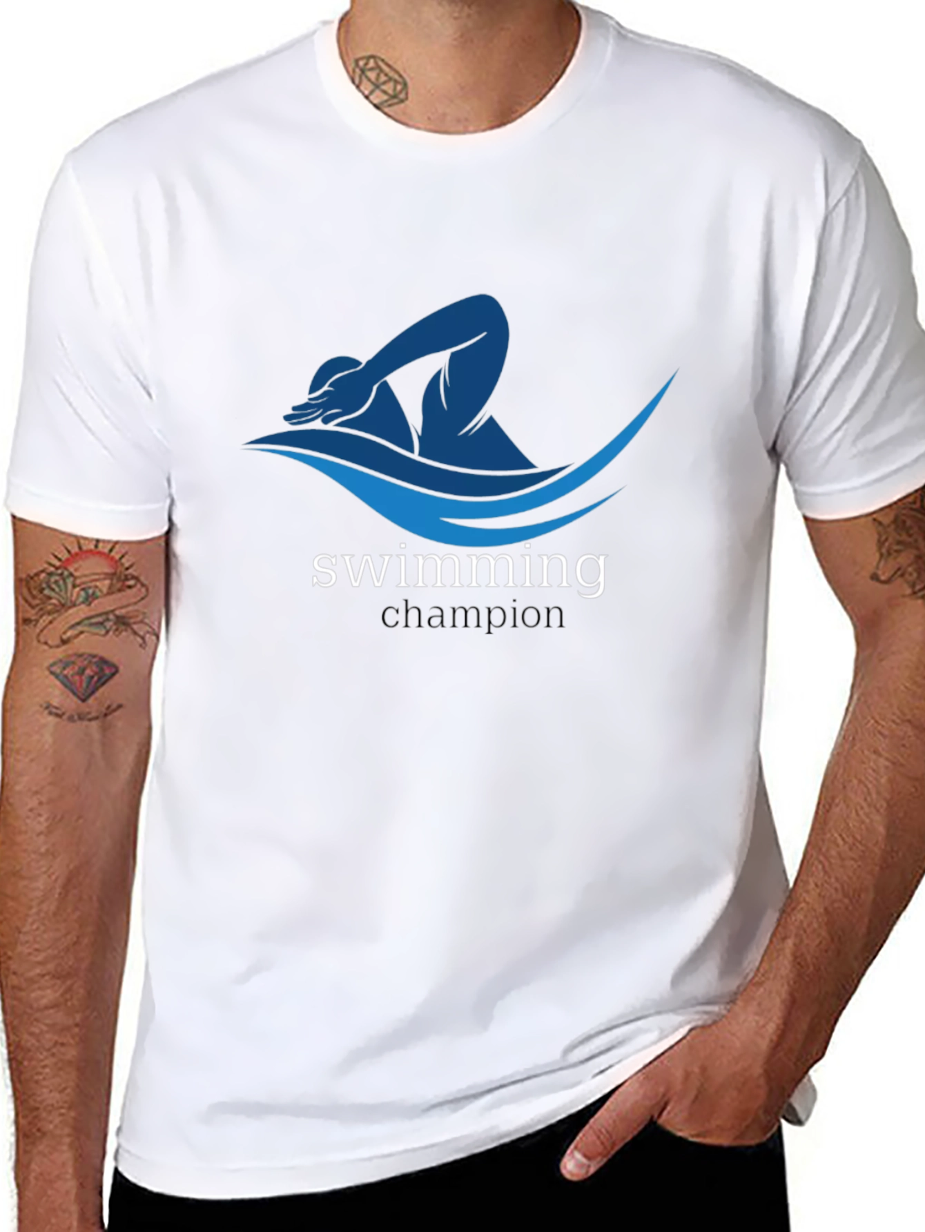 Swimming Champion Graphic T-Shirt