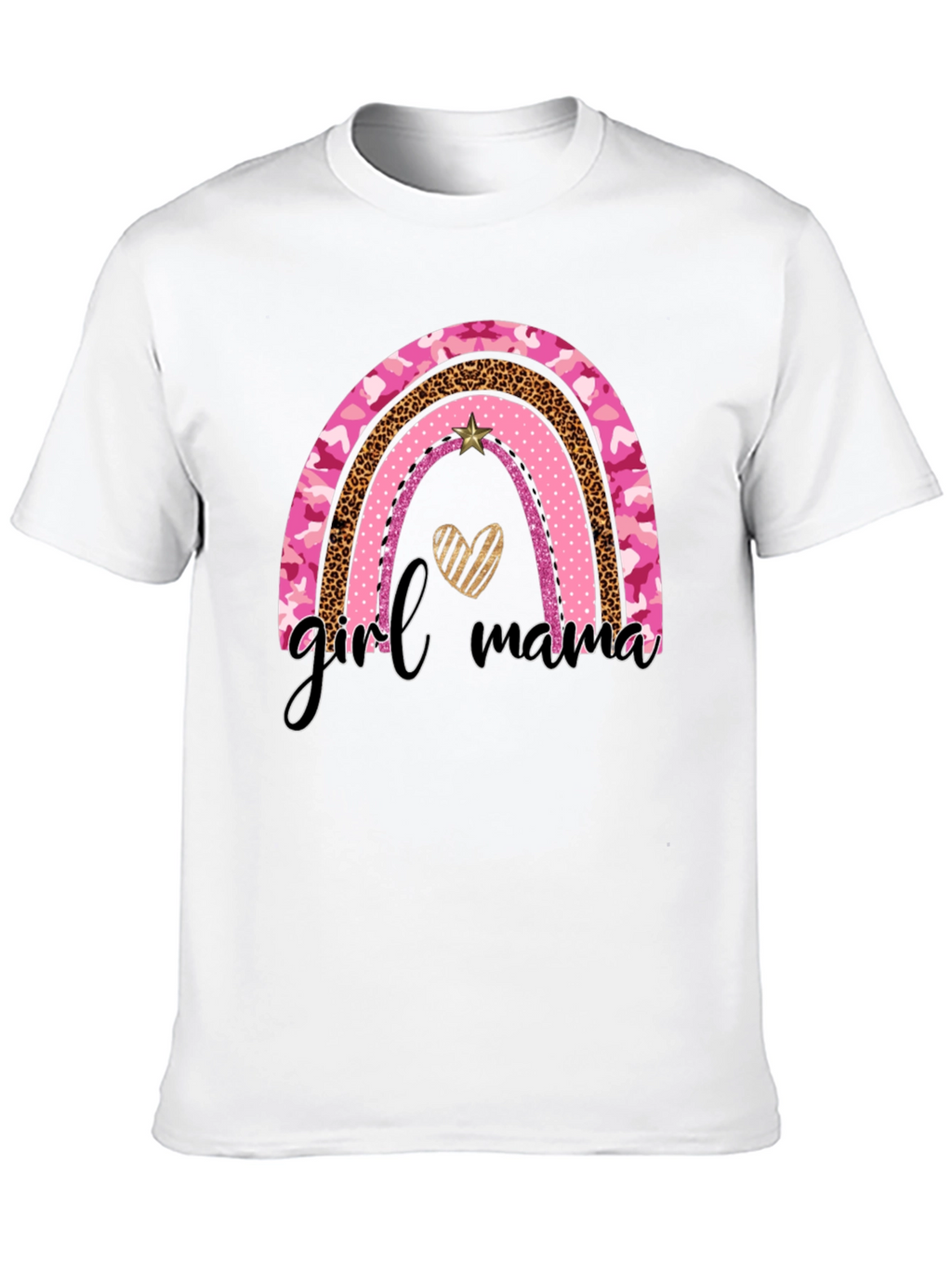 Girl Mama Rainbow Graphic Tee