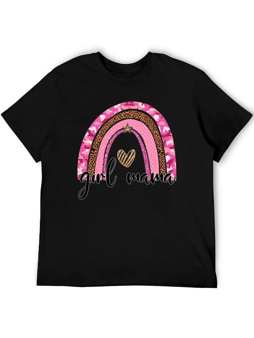 Girl Mama Rainbow Graphic Tee