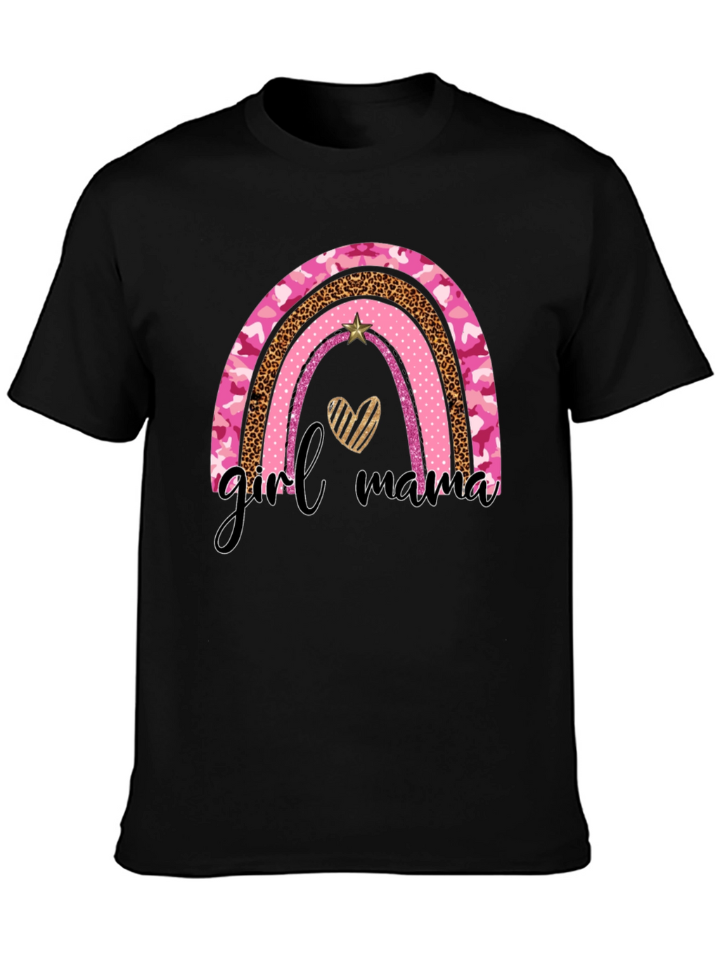 Girl Mama Rainbow Graphic Tee