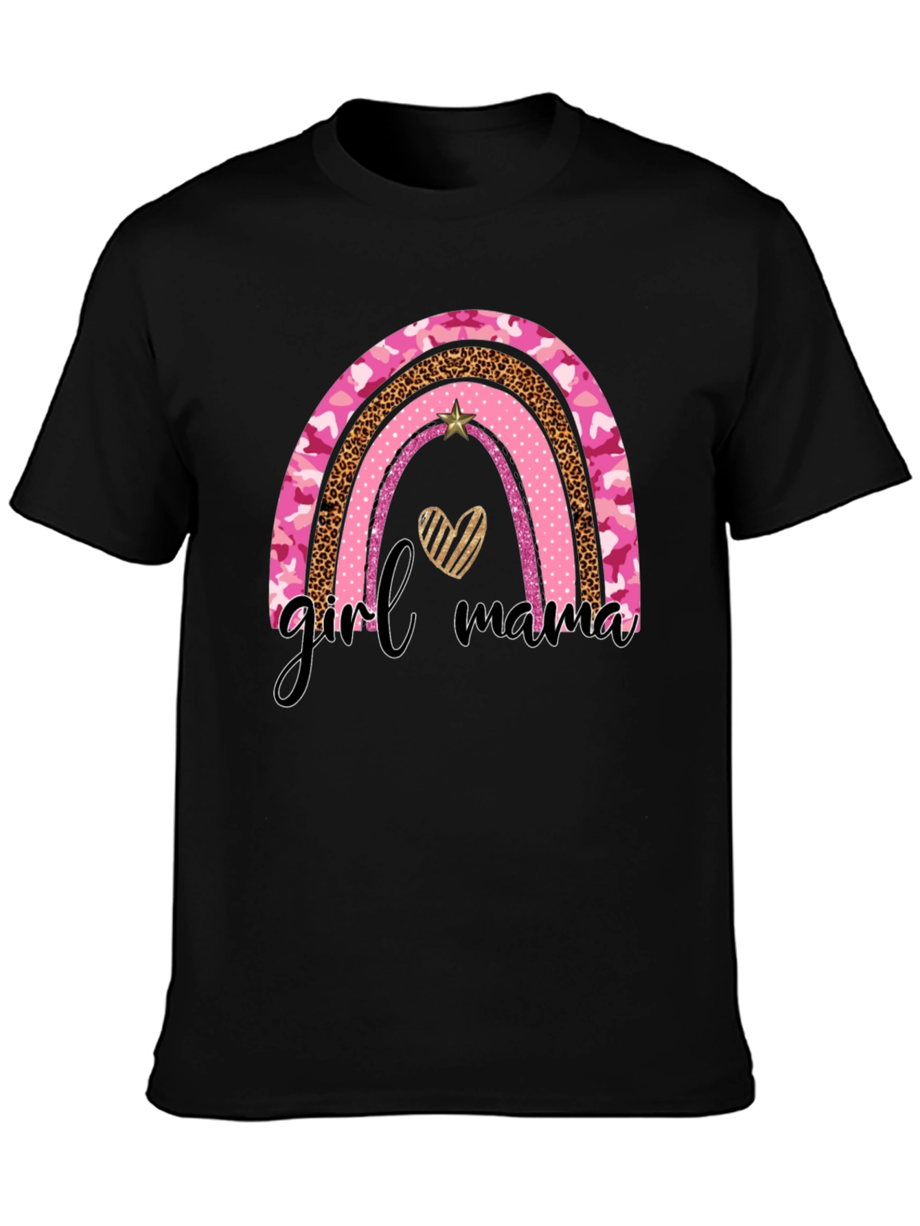 Girl Mama Rainbow Graphic Tee