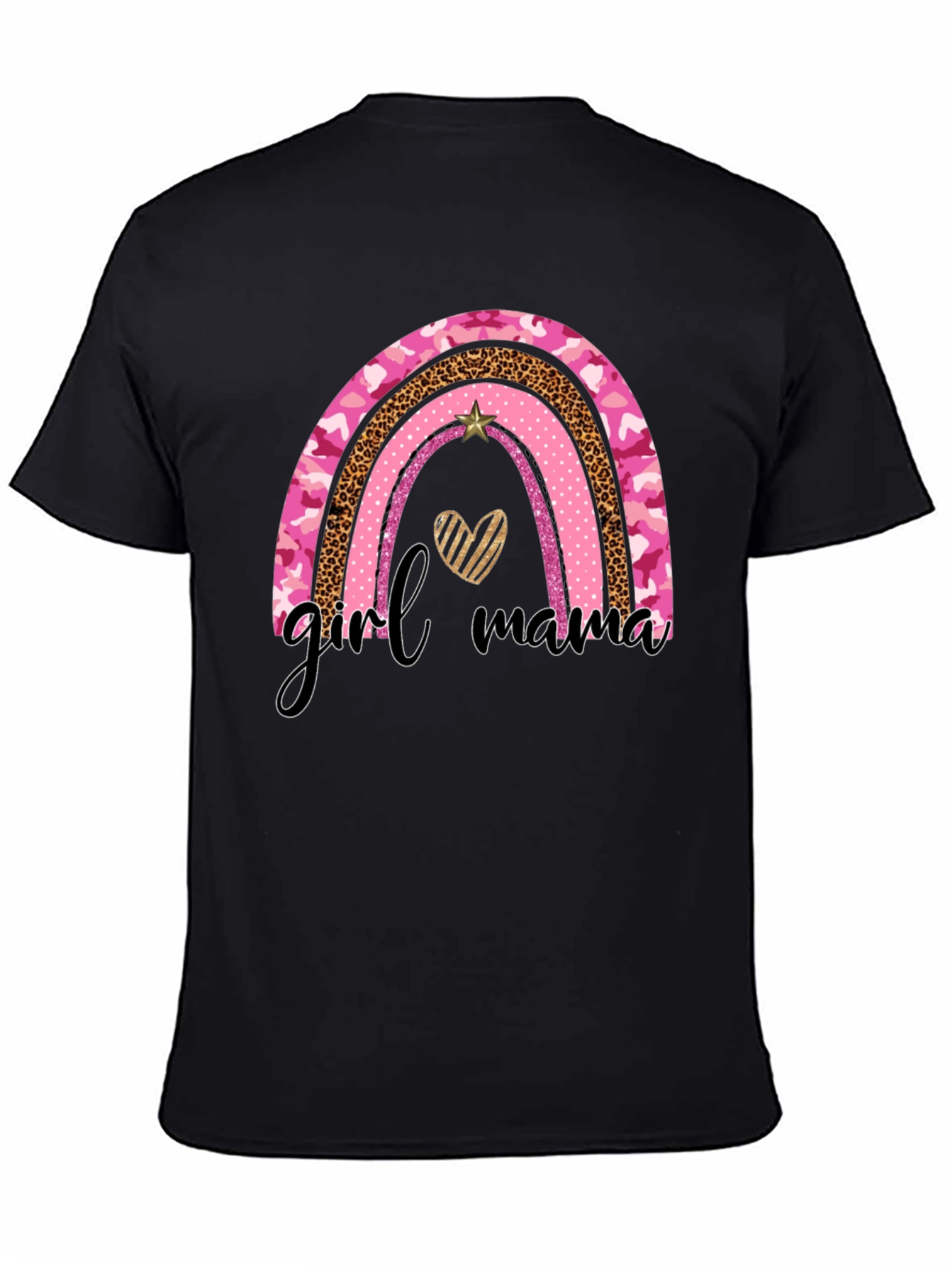 Girl Mama Rainbow Graphic Tee