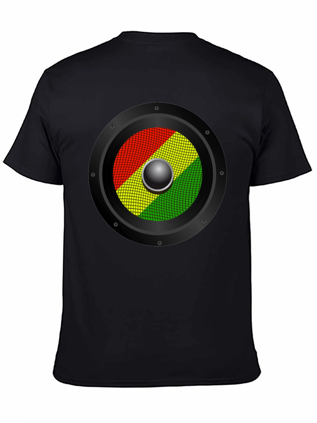 Rasta Speaker Graphic T-Shirt - Reggae Music Style